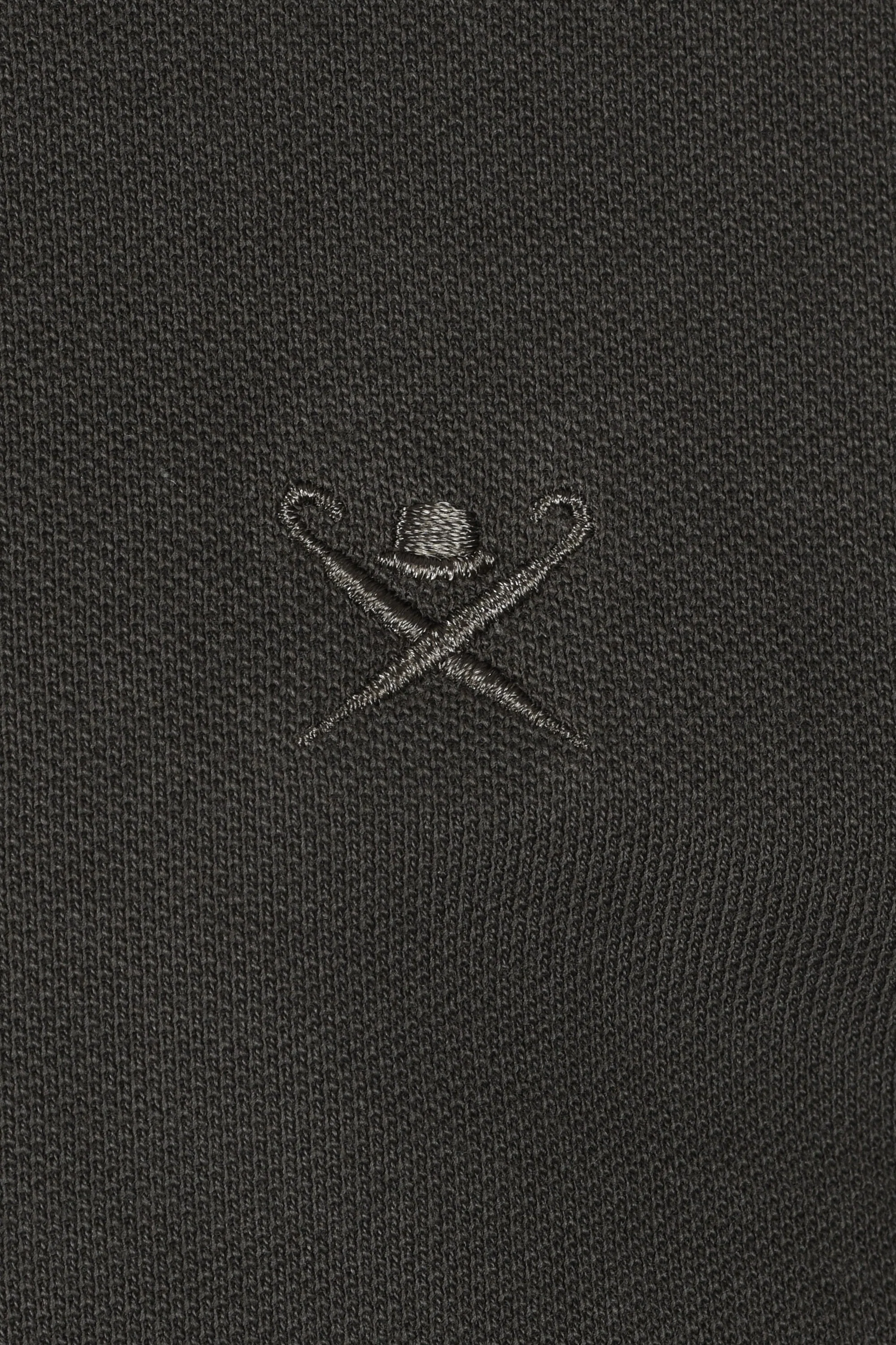 Hackett Logo Long Sleeved Polo Deep Green - Image 3