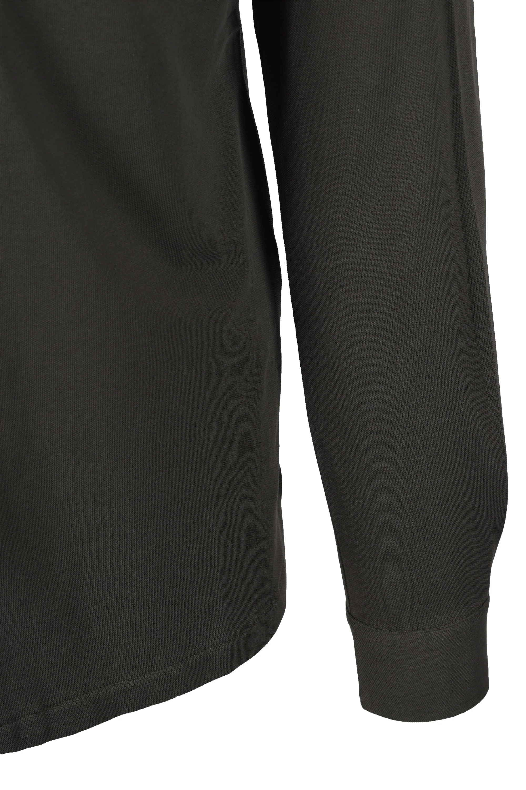 Hackett Logo Long Sleeved Polo Deep Green - Image 4