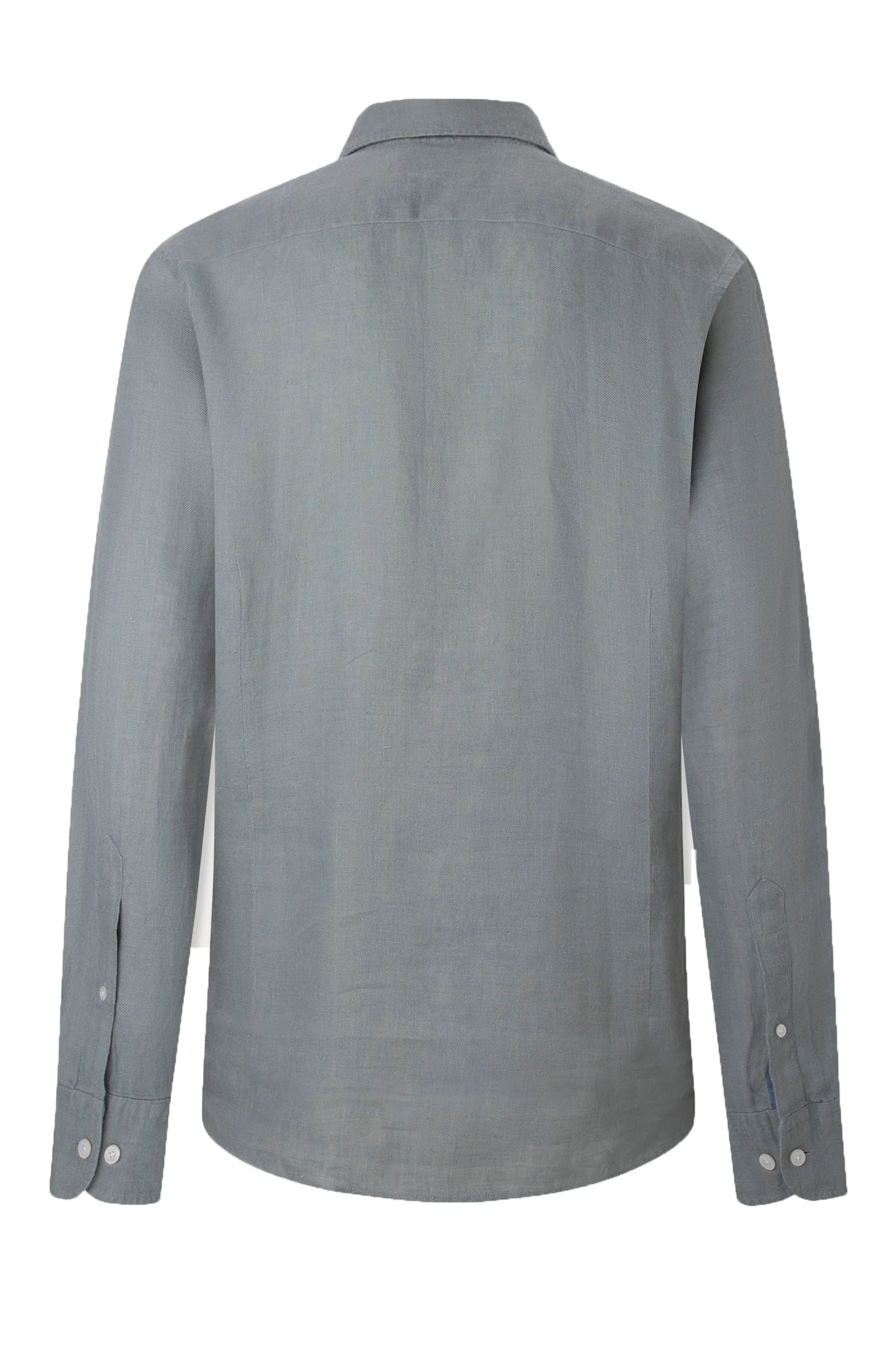 Hackett Long Sleeved Linen Shirt Green - Image 2