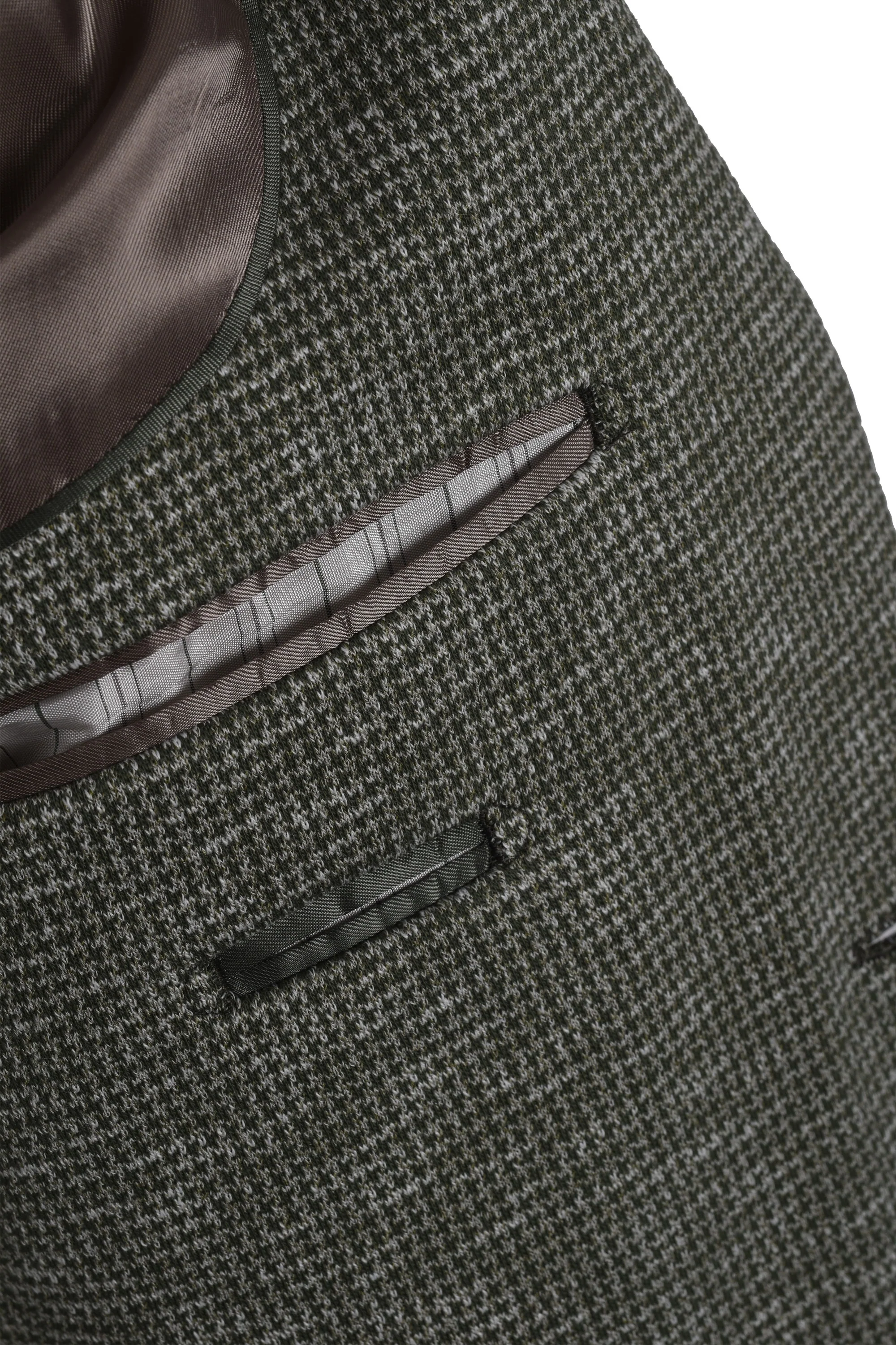 Hackett Ptooth Knit Cc Jacket Green - Image 4