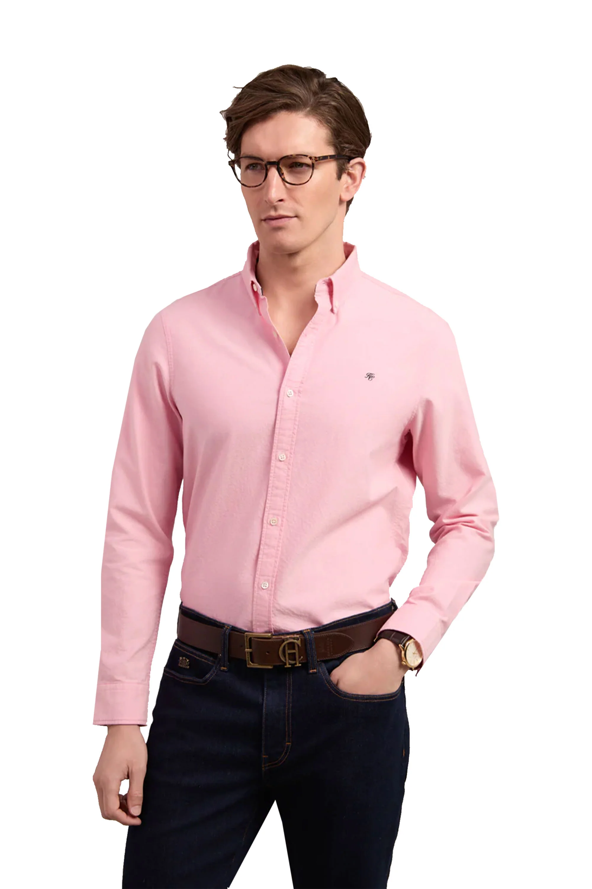 HOLLAND COOPER CLASSIC OXFORD SHIRT SOFT PINK - Image 5