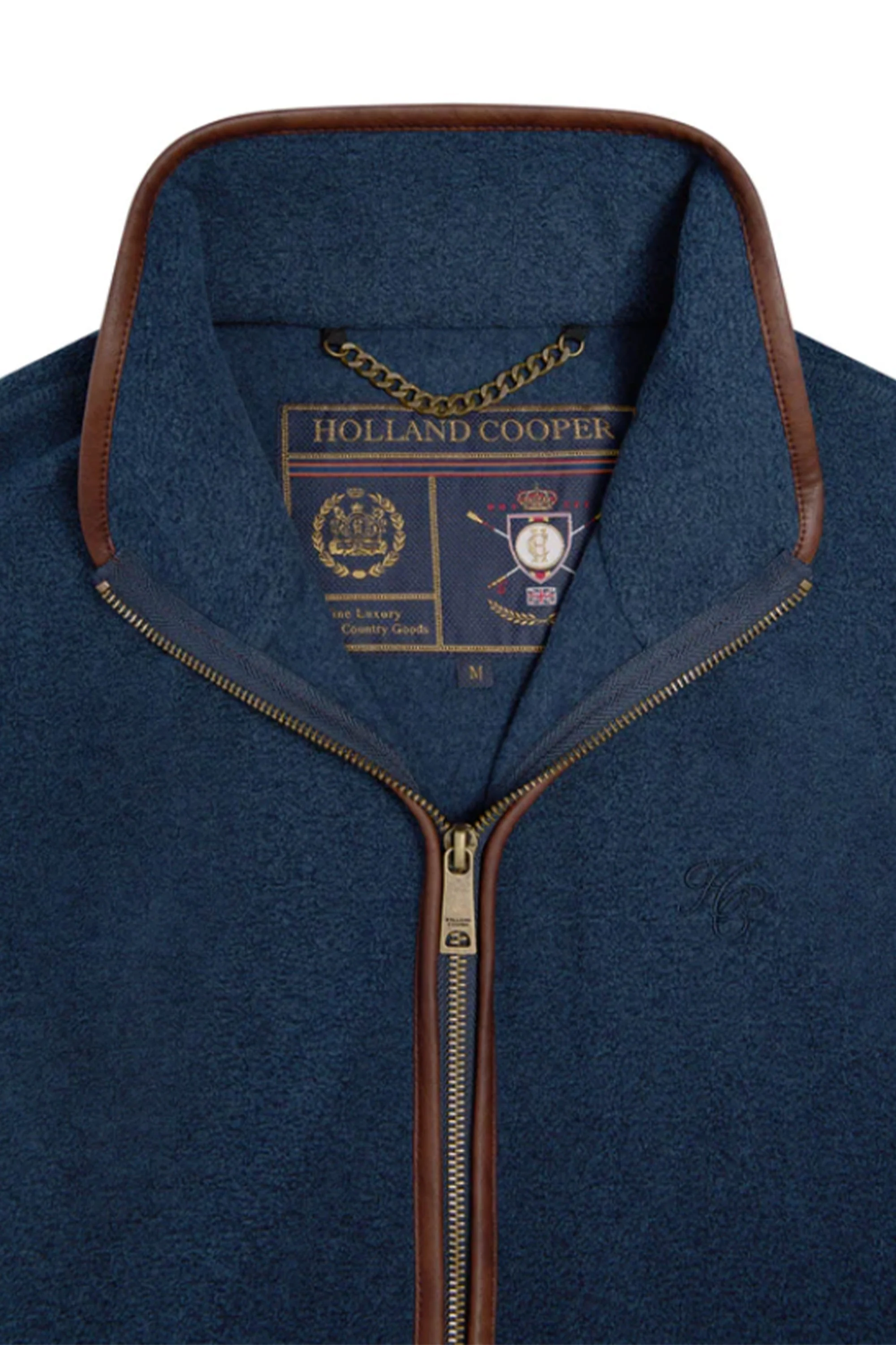HOLLAND COOPER COUNTRY FLEECE GILET DUSTY BLUE - Image 2
