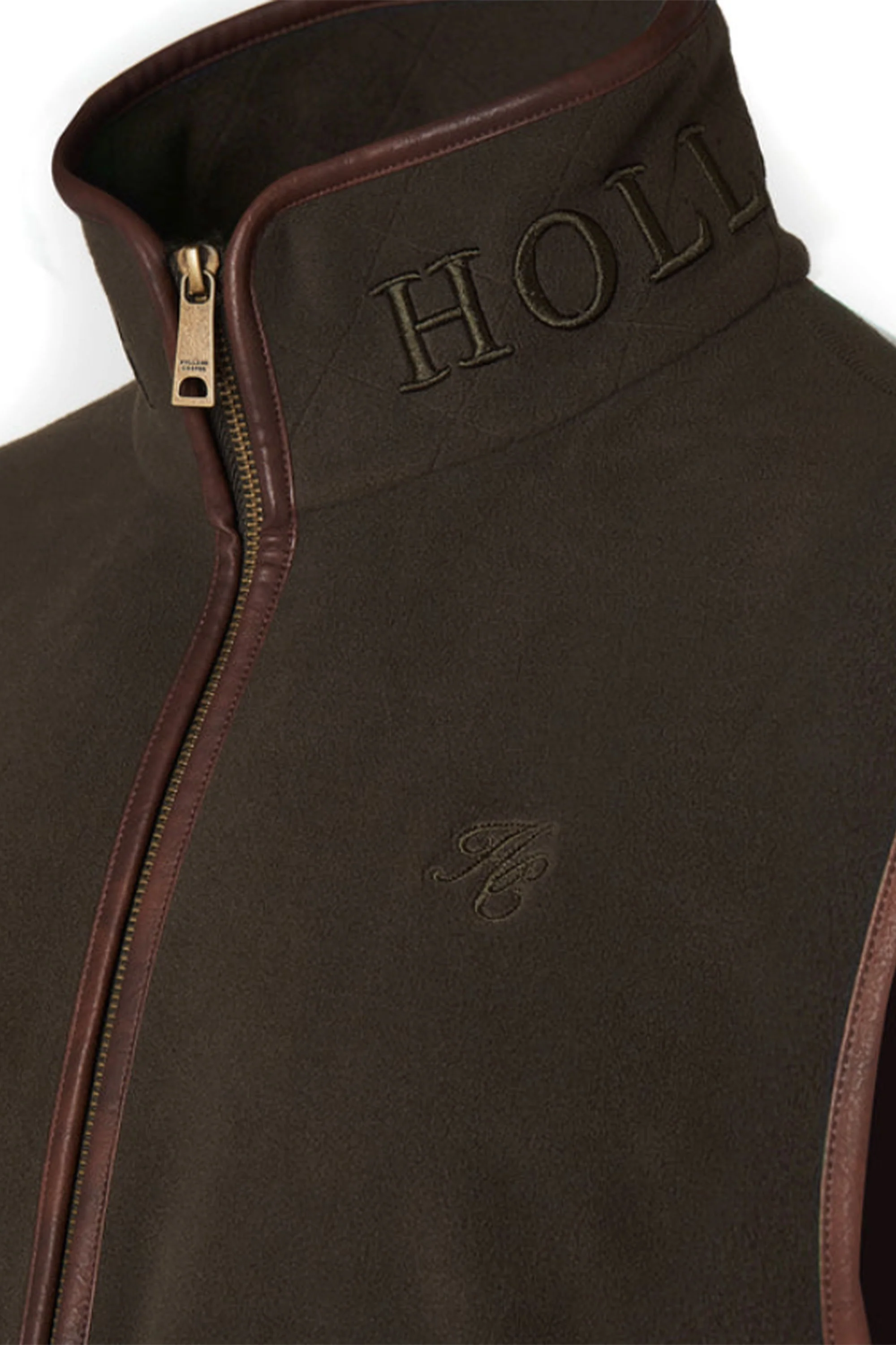 HOLLAND COOPER COUNTRY FLEECE GILET KHAKI - Image 2