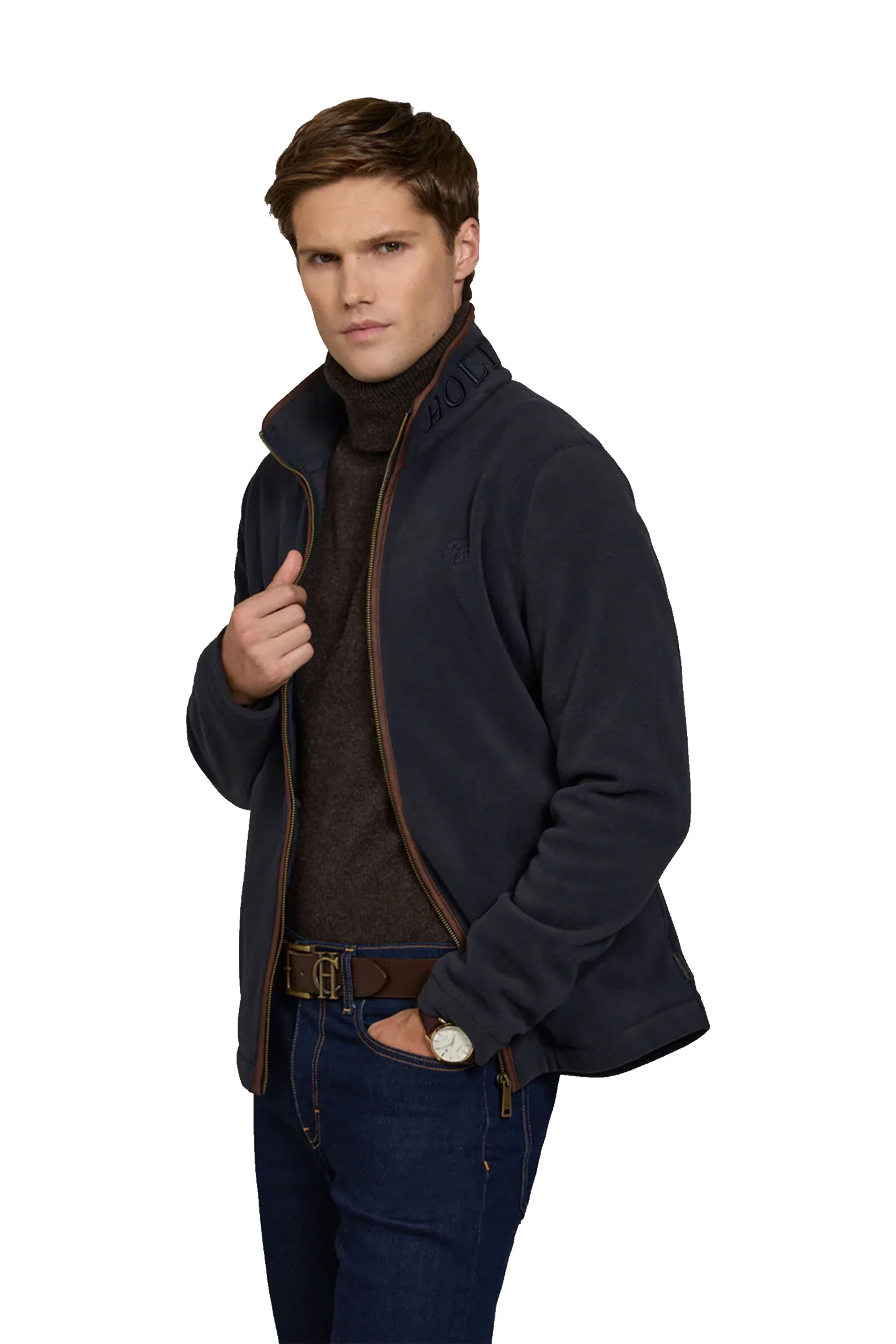 HOLLAND COOPER COUNTRY FLEECE JACKET INK NAVY - Image 3