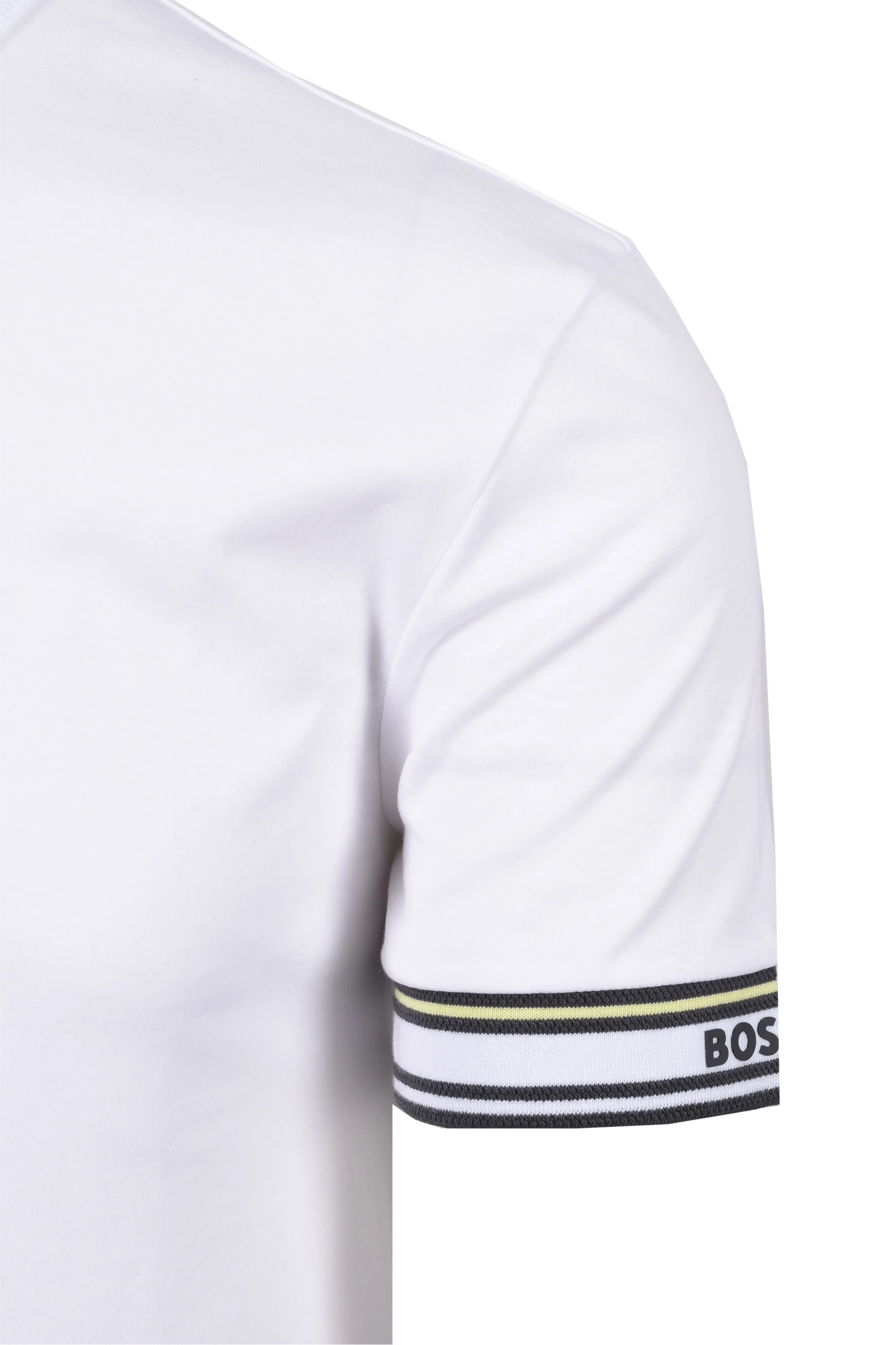 Boss Green Polo Zone Polo Shirt White - Image 3