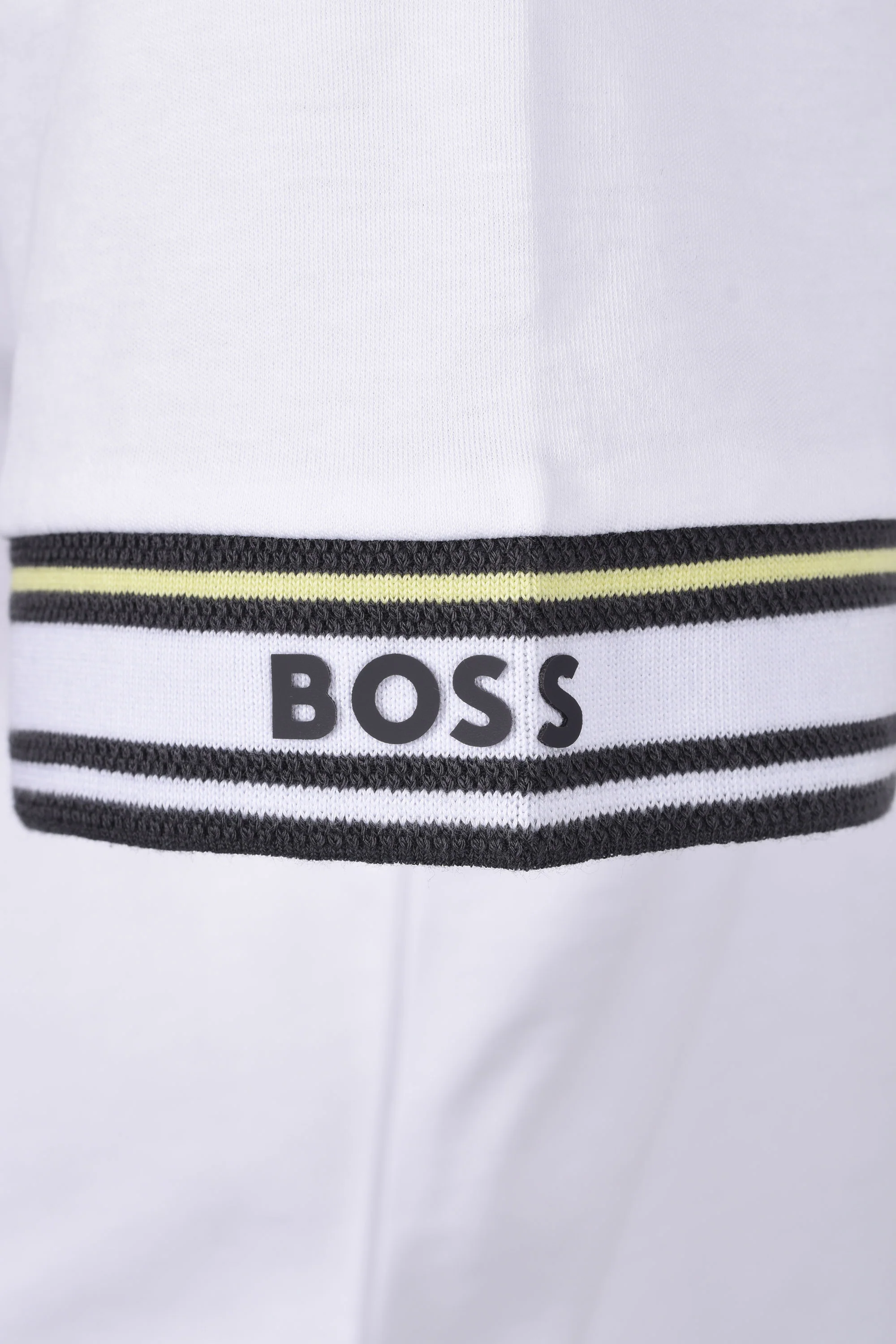 Boss Green Polo Zone Polo Shirt White - Image 4