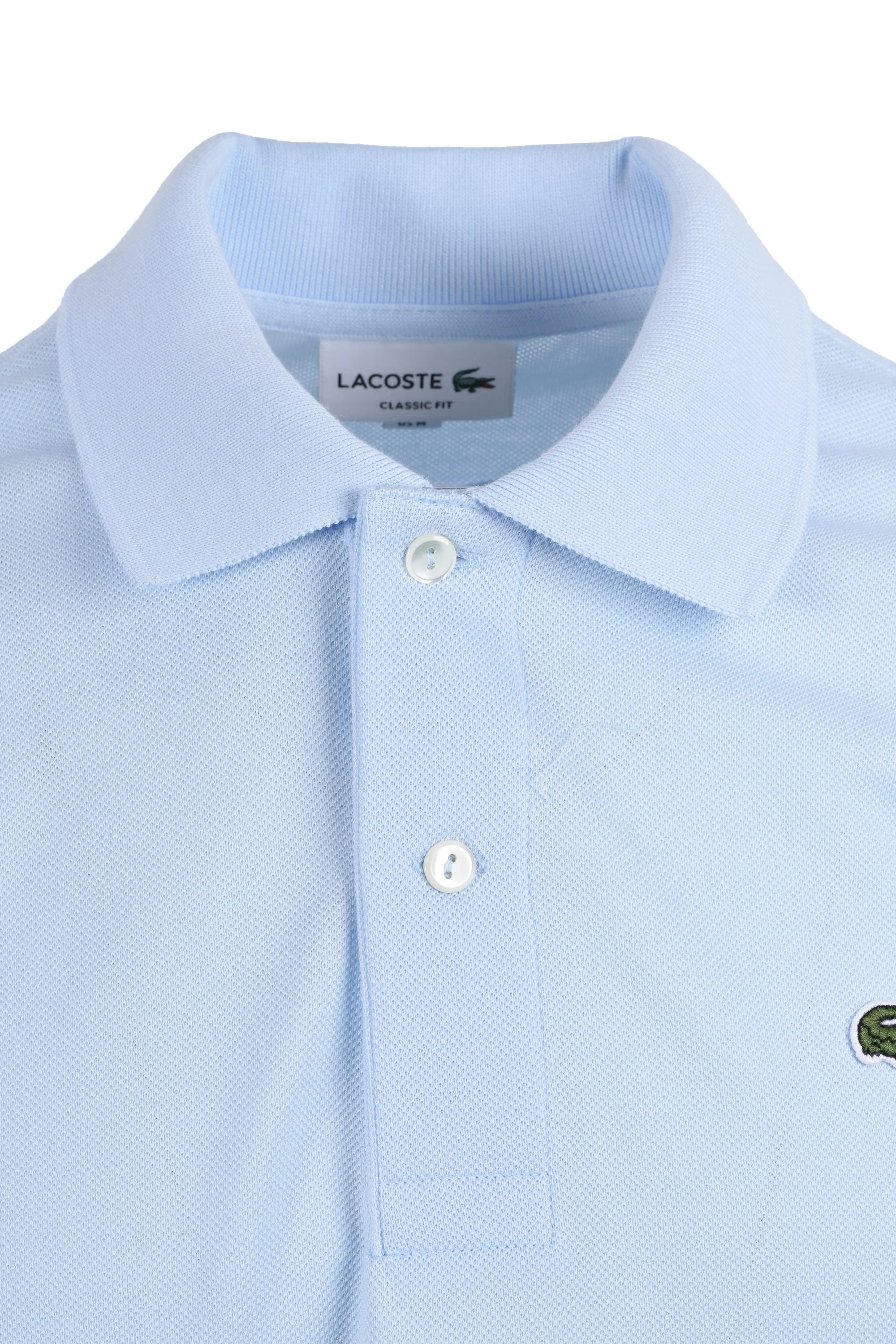 Lacoste L.12.12 Pique Cotton Polo Light Blue - Image 2