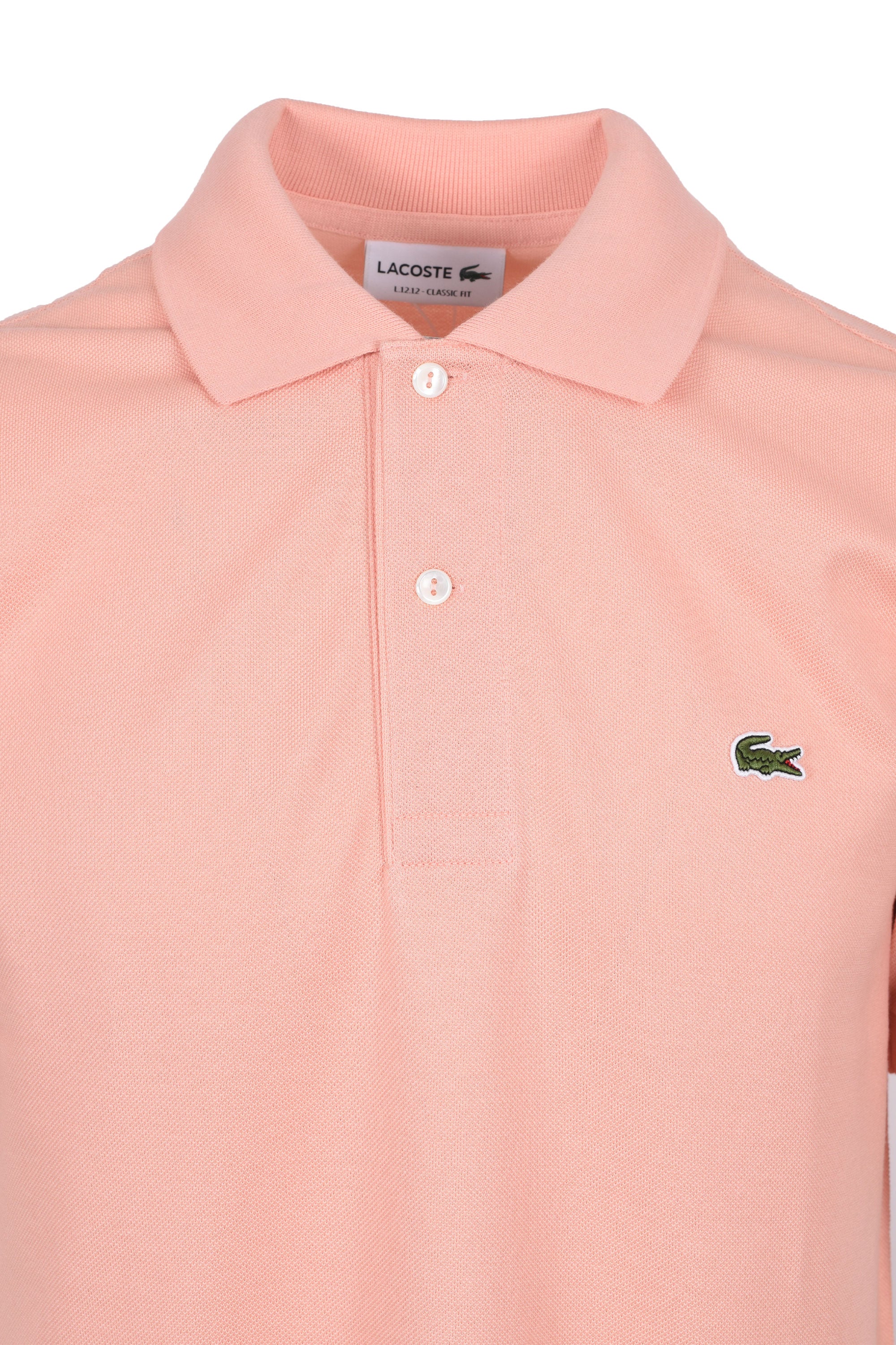 Lacoste L.12.12 Pique Cotton Polo Peach - Image 2