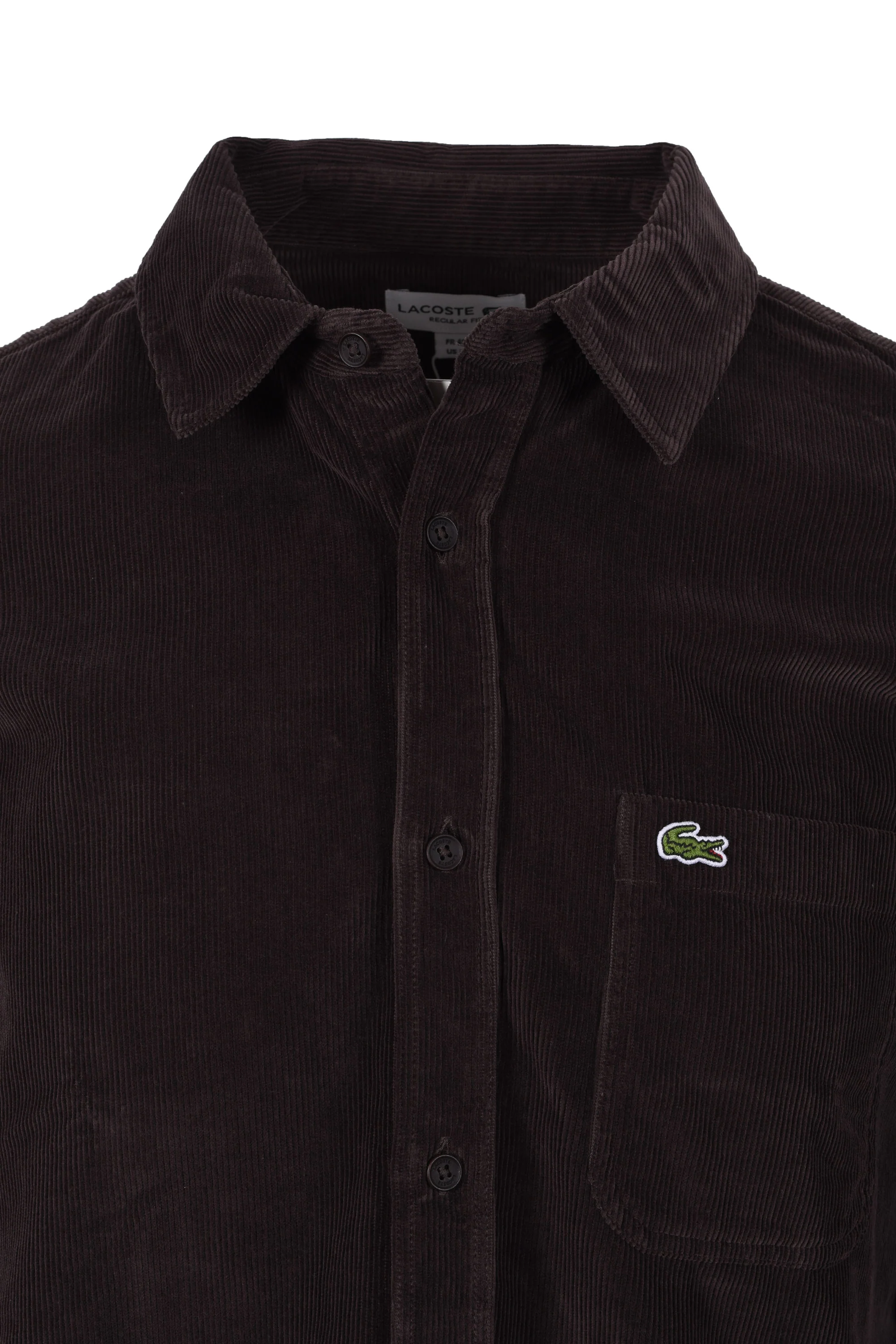 Lacoste Cord Shirt Brown - Image 2