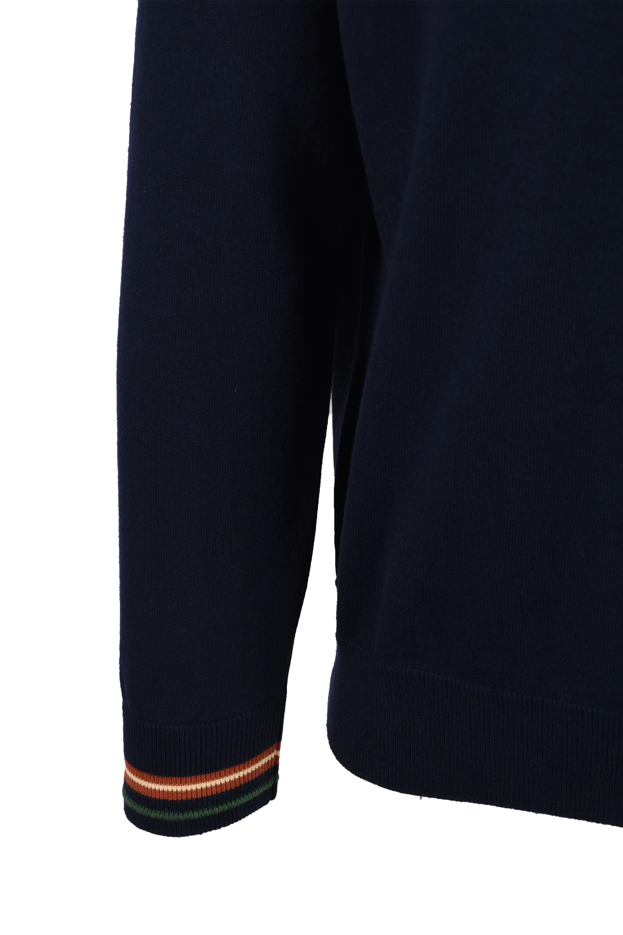 Lacoste Tipped Crew Neck Knitwear Navy Blue - Image 4