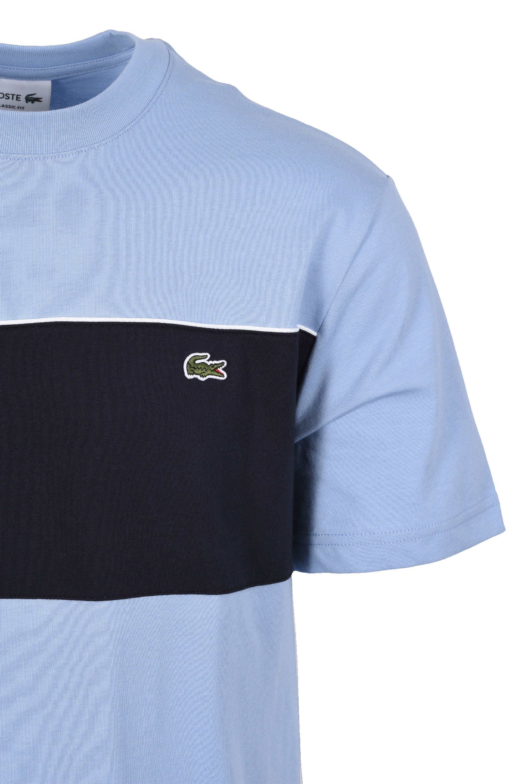 LACOSTE CREW NECK T-SHIRT BLUE/NAVY - Image 2