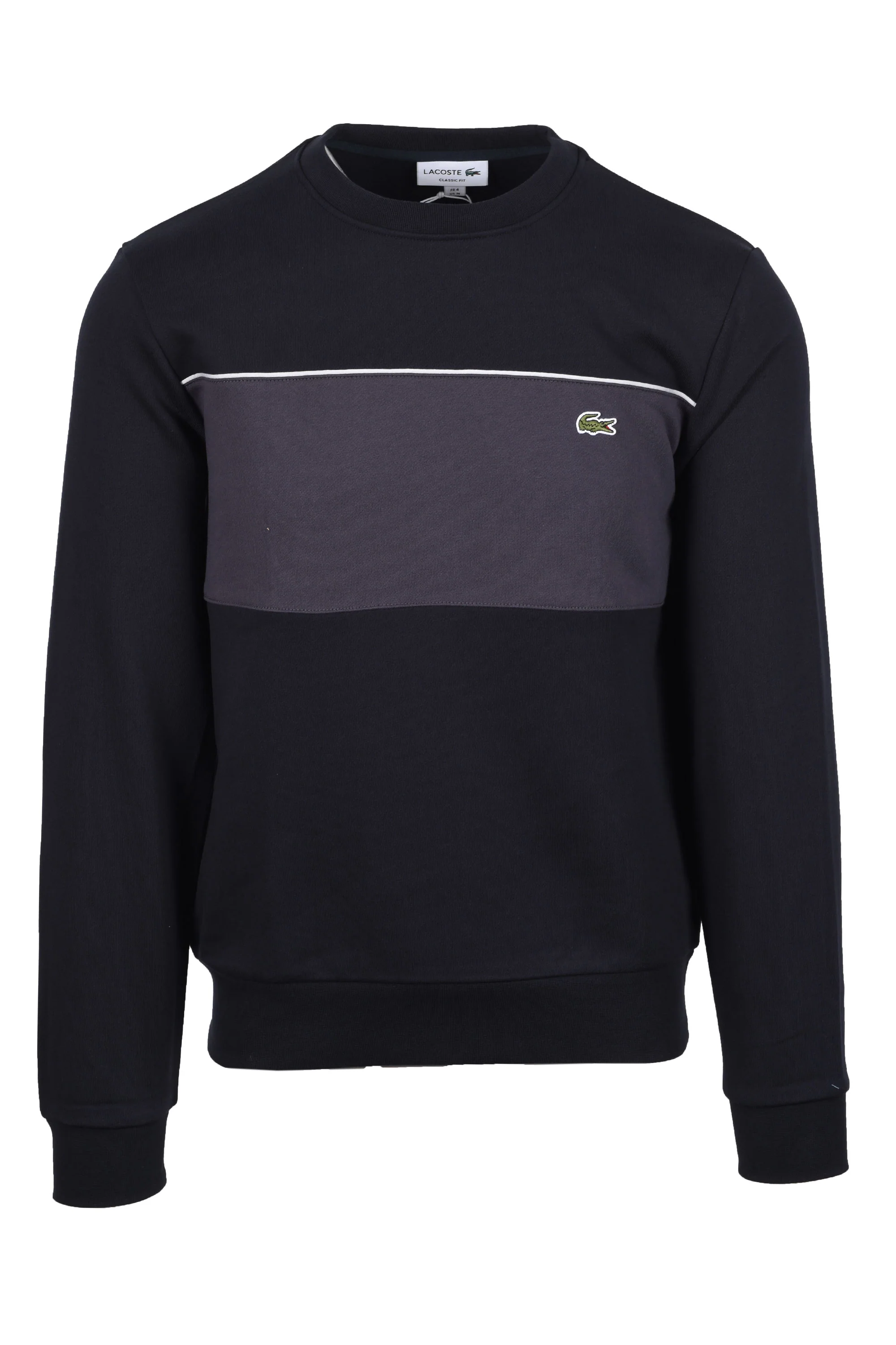 LACOSTE CREWNECK SWEATSHIRT BLACKBIRD/GRAPE