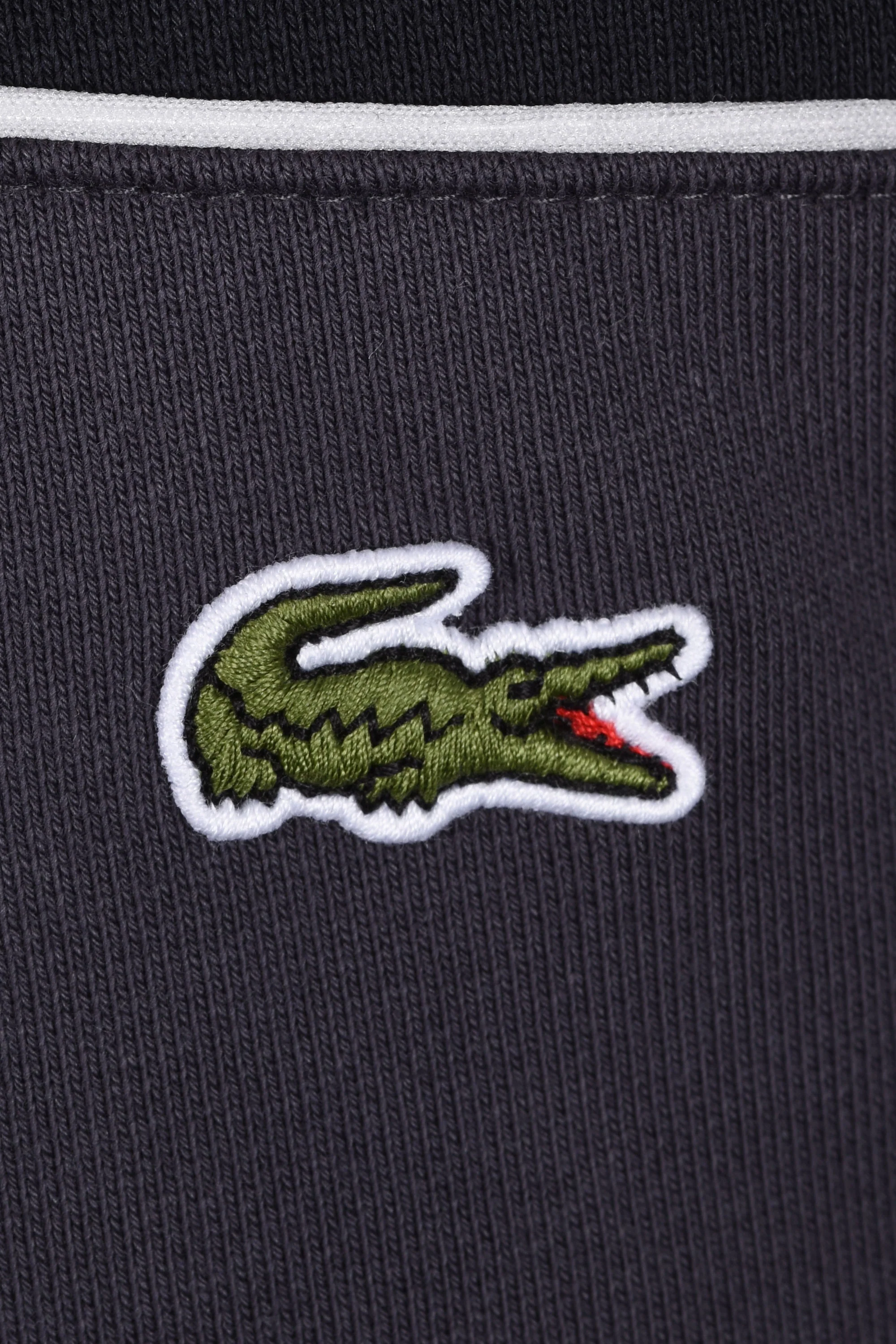 LACOSTE CREWNECK SWEATSHIRT BLACKBIRD/GRAPE - Image 3