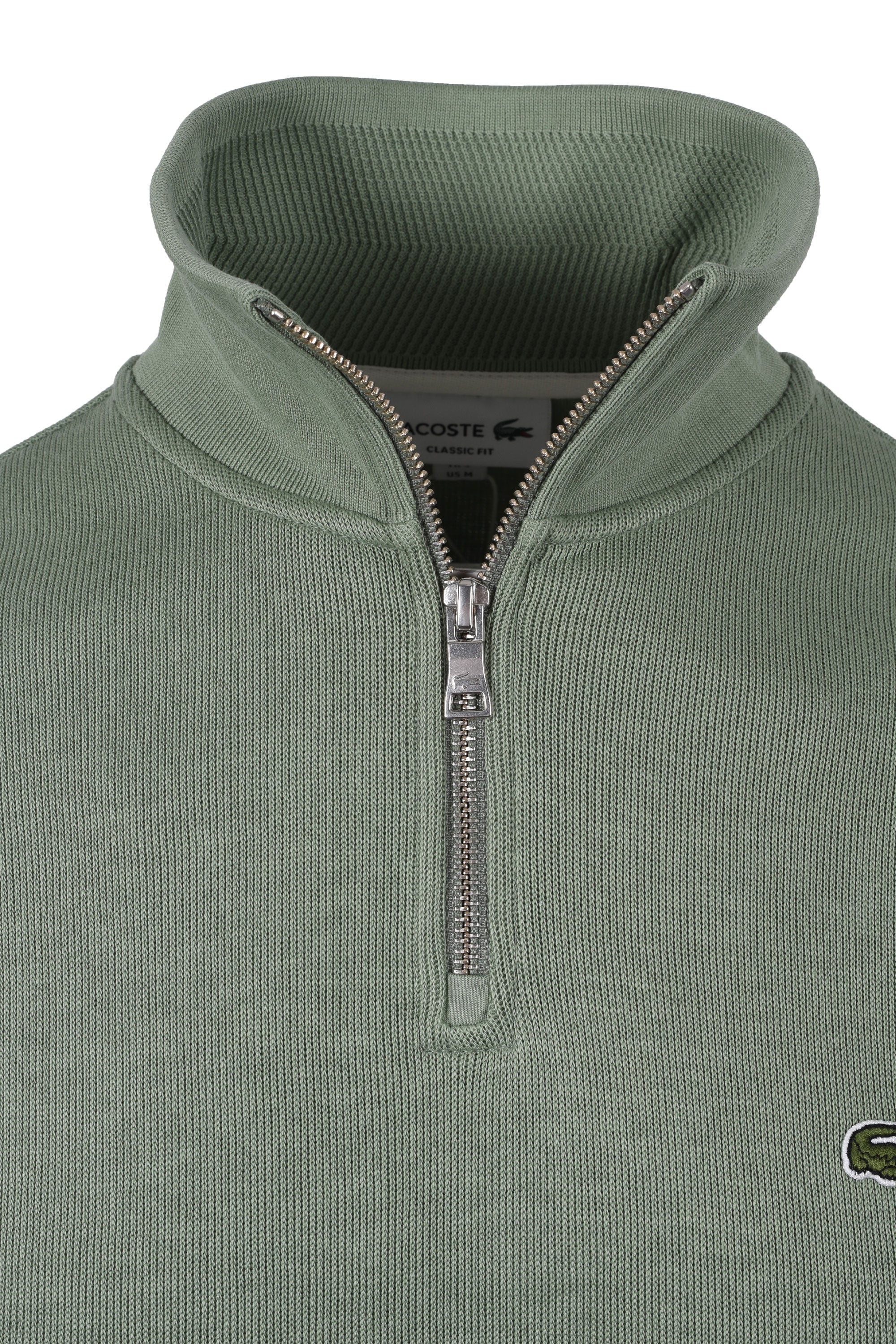 Lacoste Half Zip Sweatshirt Thyme - Image 2
