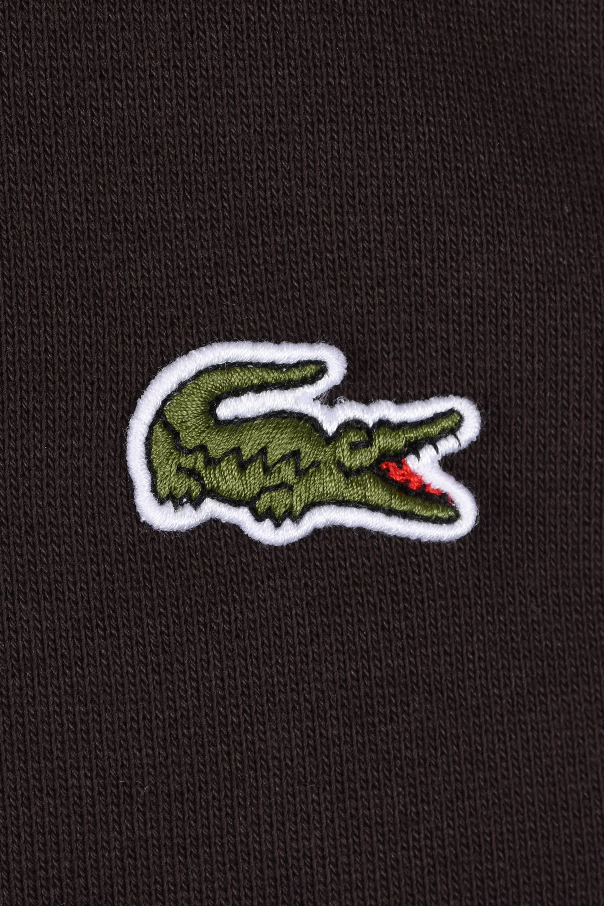 Lacoste Hooded Sweatshirt Brown - Image 3