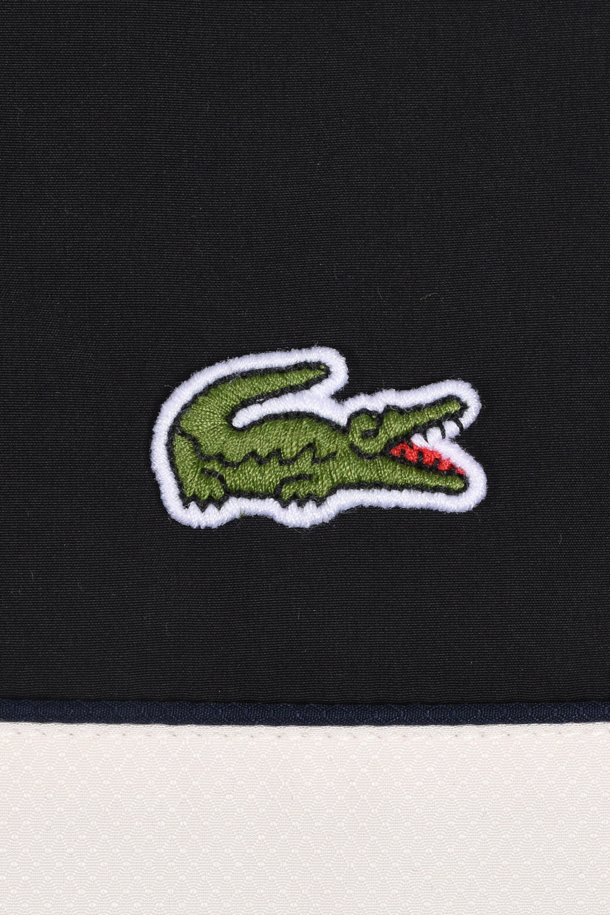 Lacoste Colour-Block Jacket Black/Cream/Green - Image 3