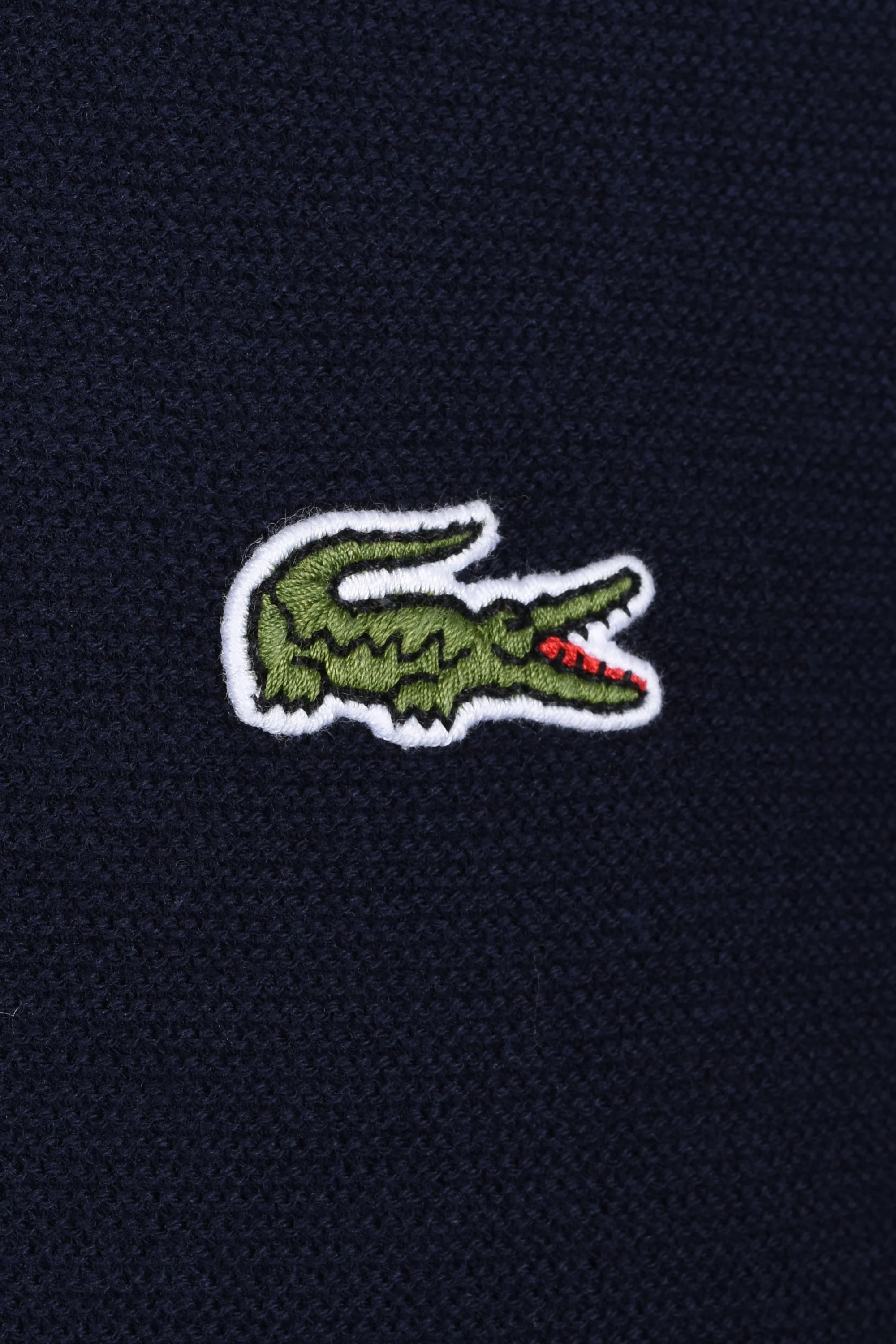 LACOSTE KNITTED POLO SHIRT NAVY BLUE - Image 3