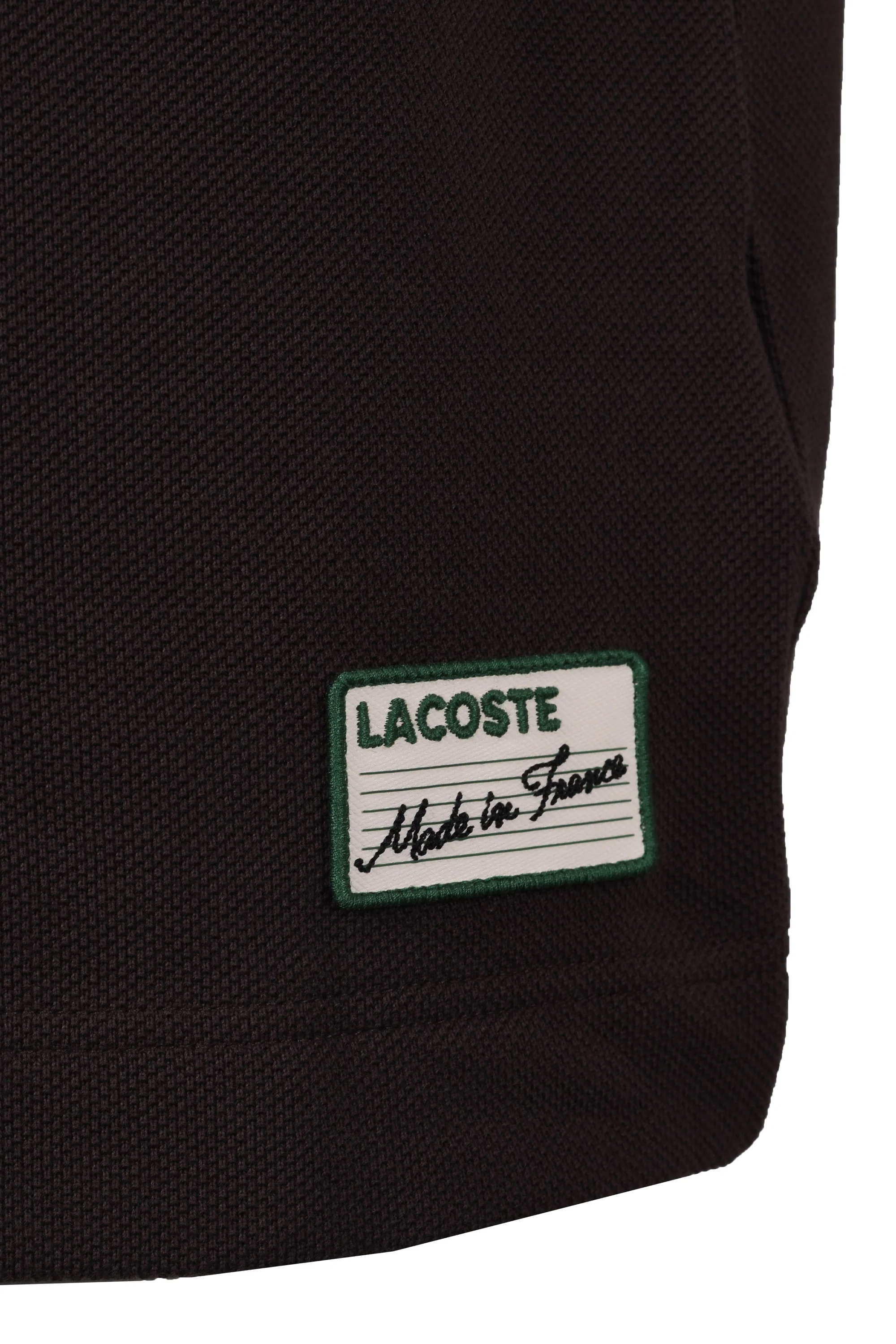 Lacoste Made in France Classic Fit Polo Brown - Image 4