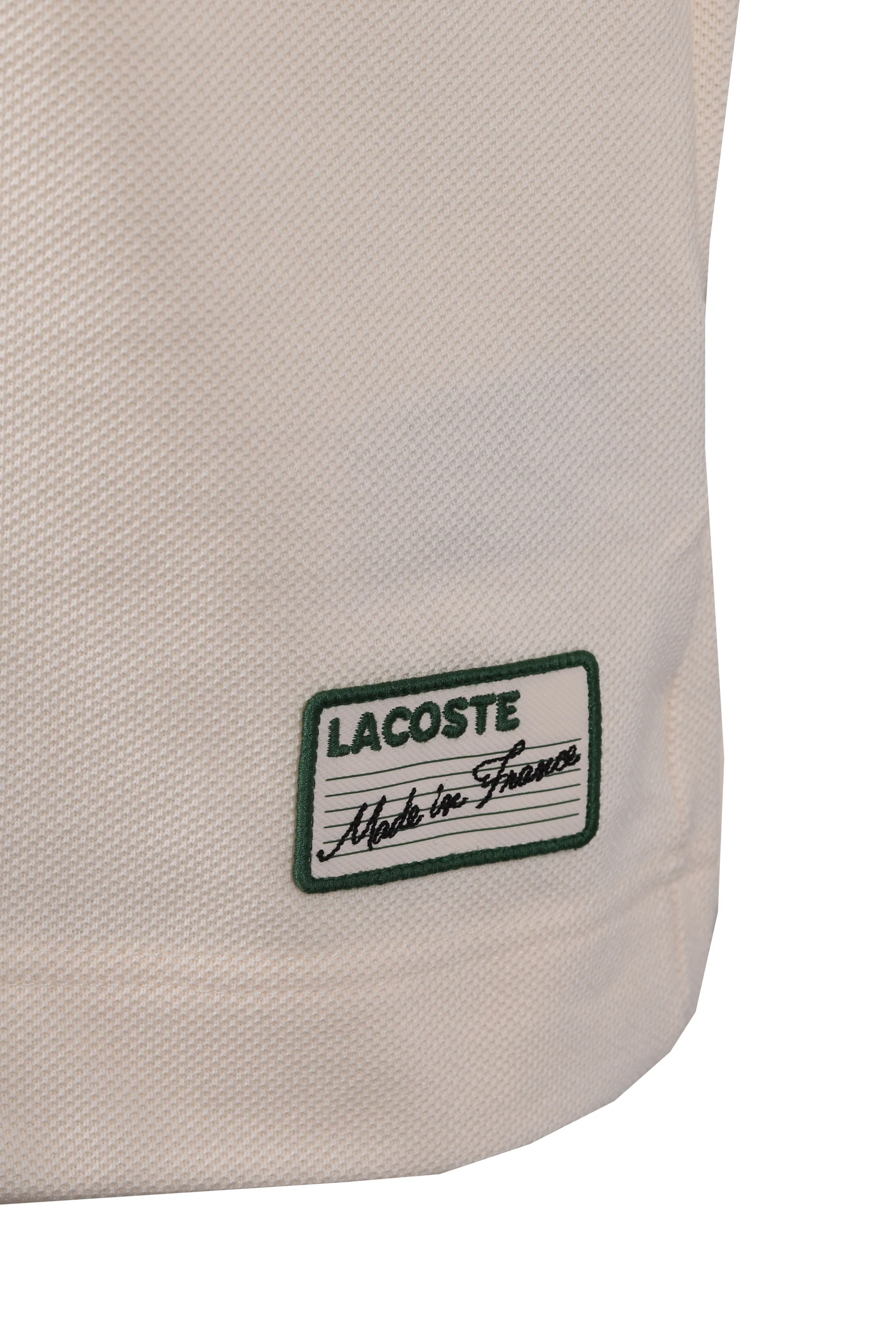 Lacoste Made in France Classic Fit Polo Cream - Image 4
