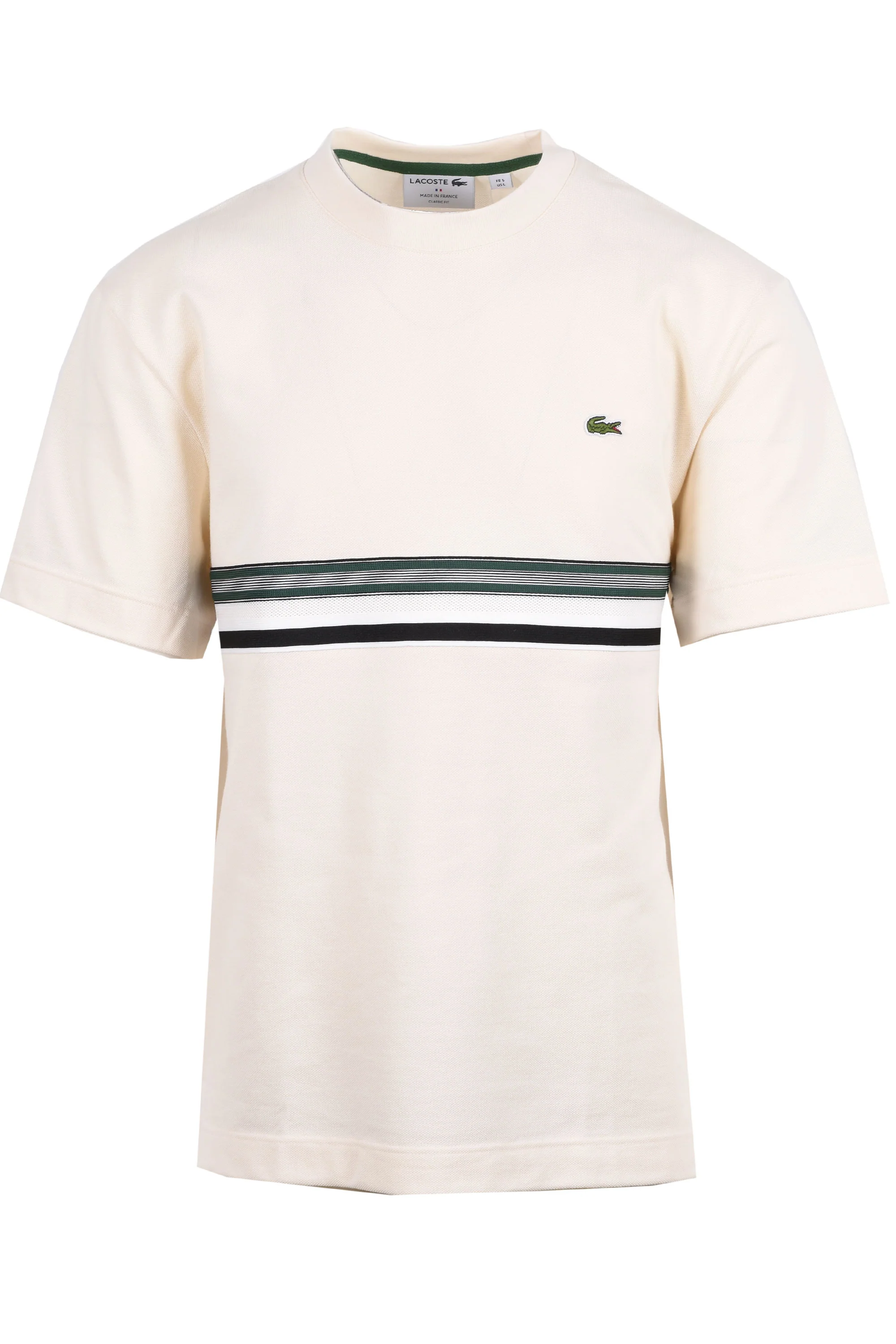 Lacoste Made in France Classic Fit T-Shirt Cream