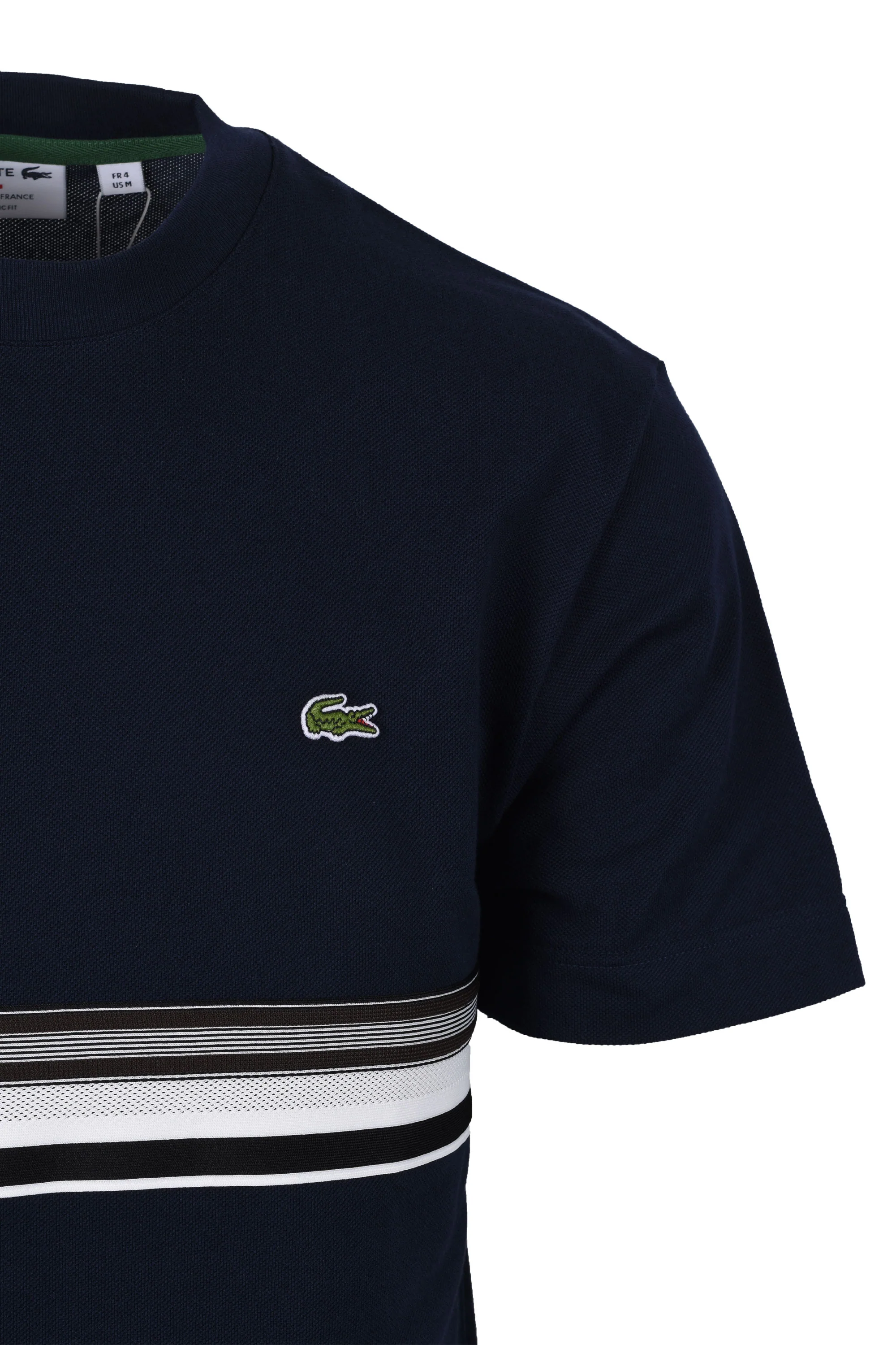 Lacoste Made In France Classic Fit T-Shirt Midnight Blue - Image 2