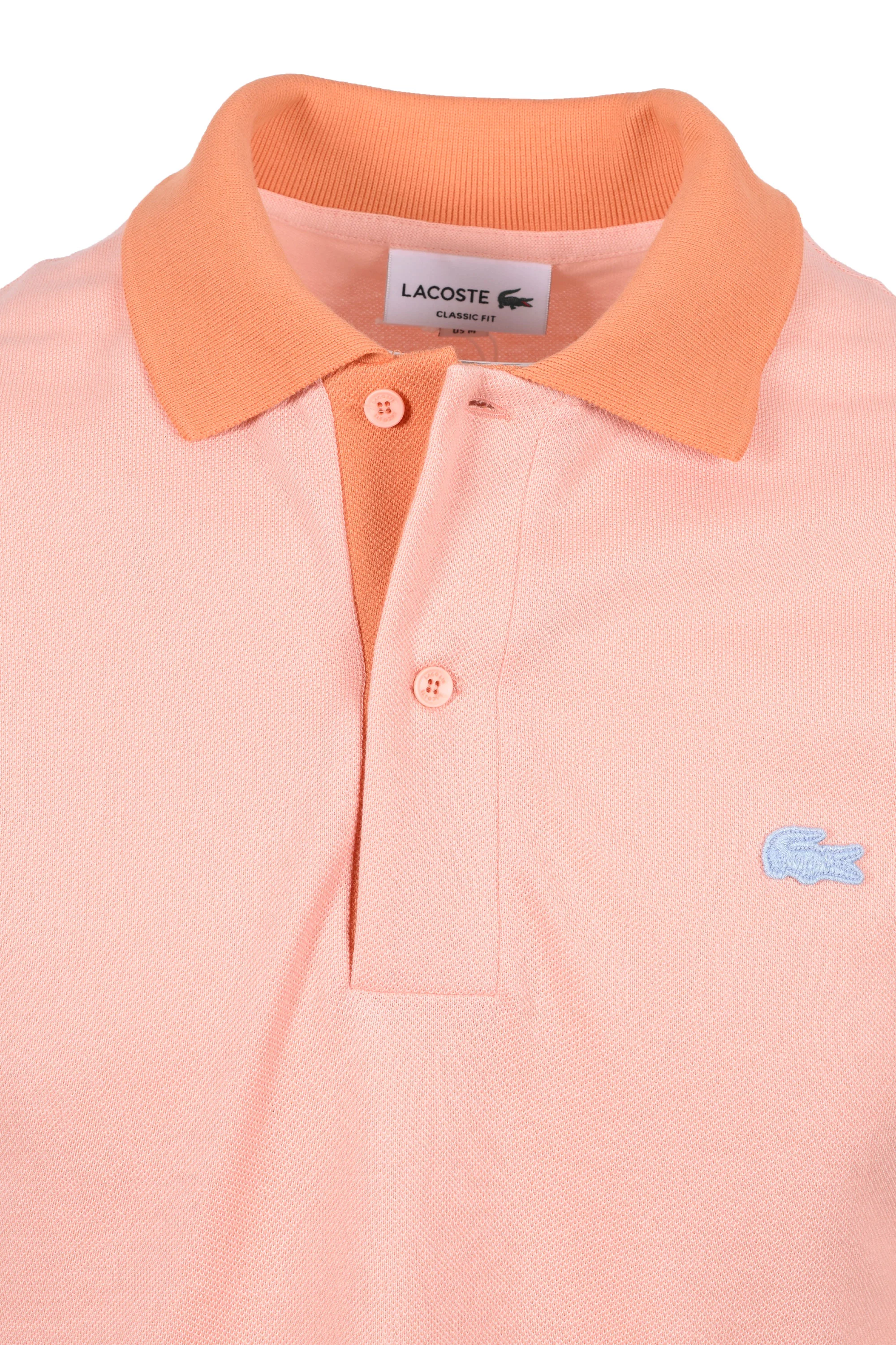 LACOSTE POLO SHIRT PEACH/ORANGE - Image 2