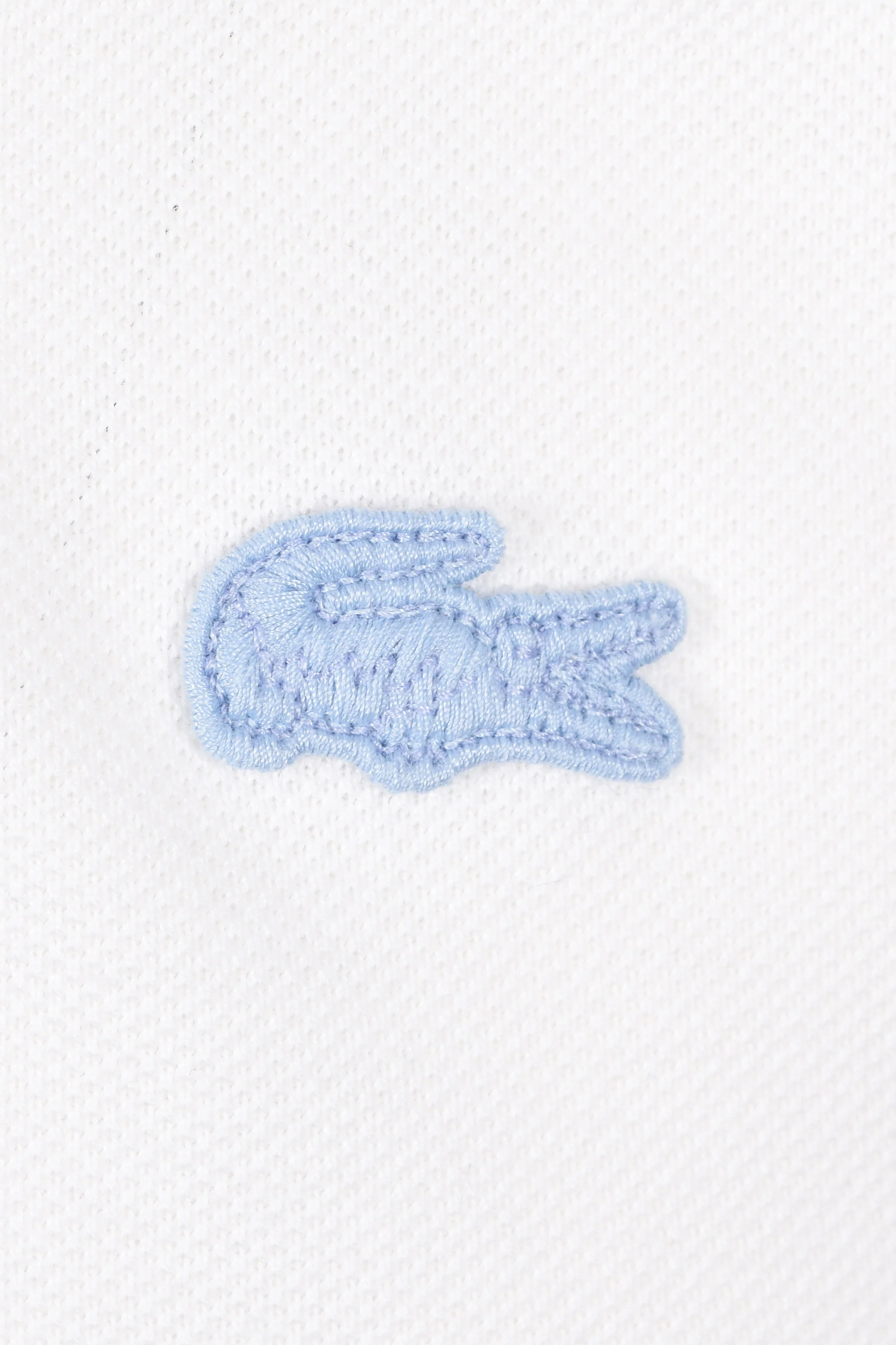 LACOSTE POLO SHIRT WHITE/BROWN - Image 3