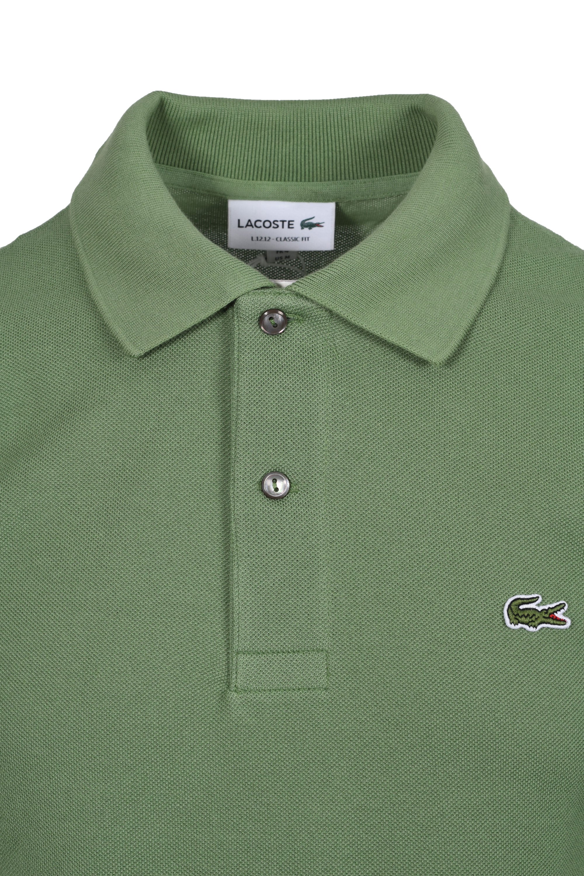 Lacoste L.12.12 Pique Cotton Polo Shirt LIGHT GREEN - Image 2