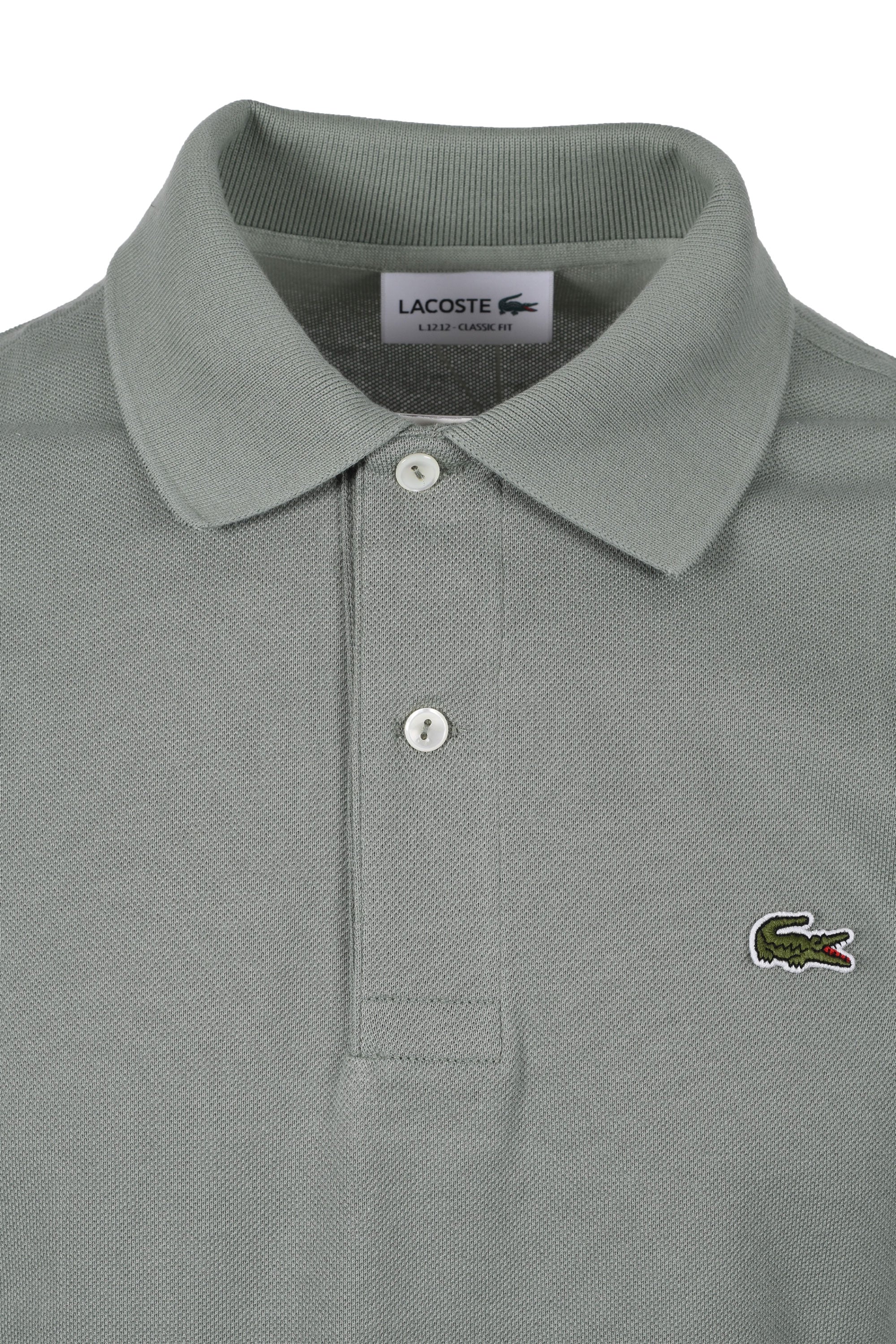 Lacoste L.12.12 Pique Cotton Polo Shirt Thyme - Image 2
