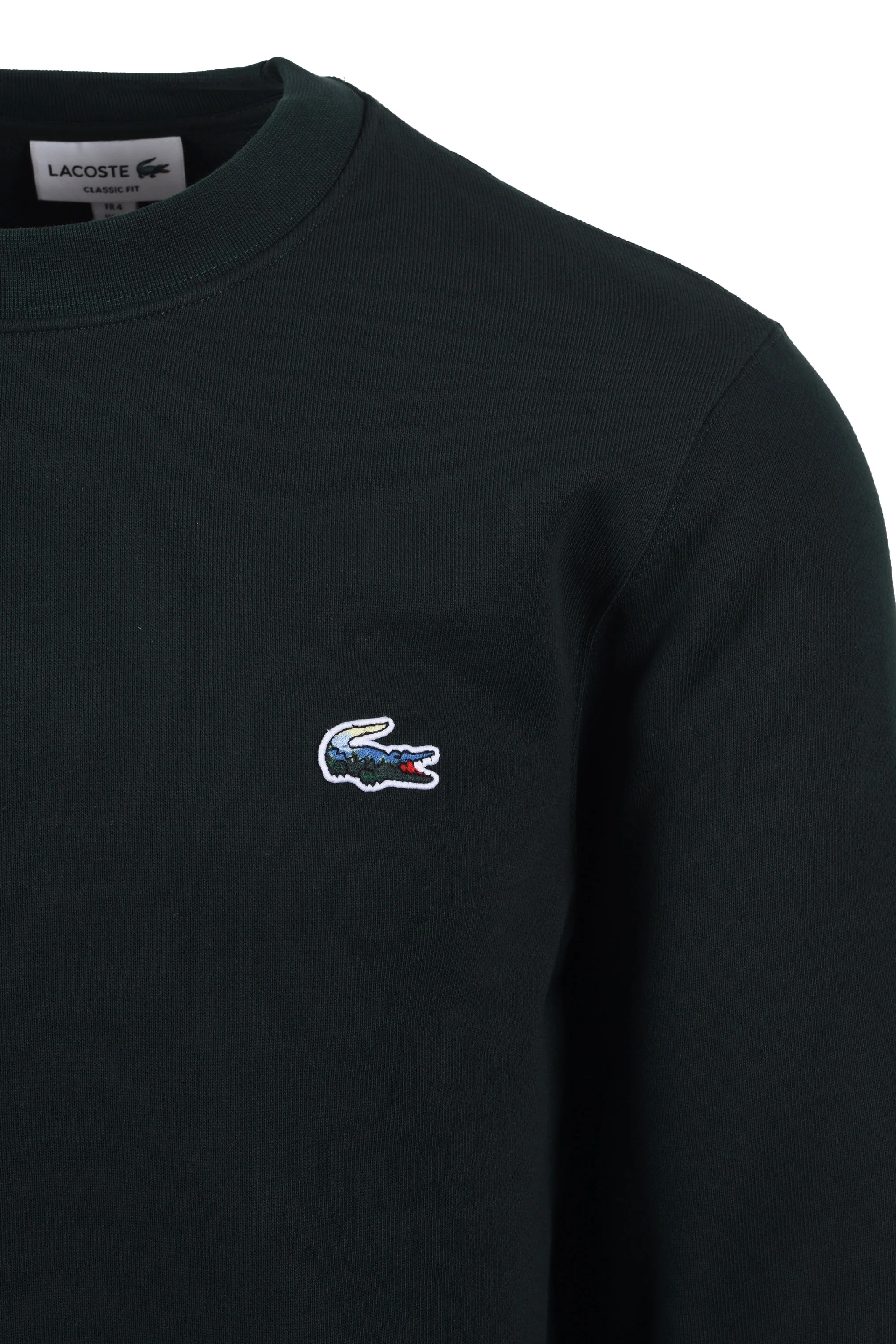 Lacoste Painted Croc Sweatshirt Dark Green - Image 2