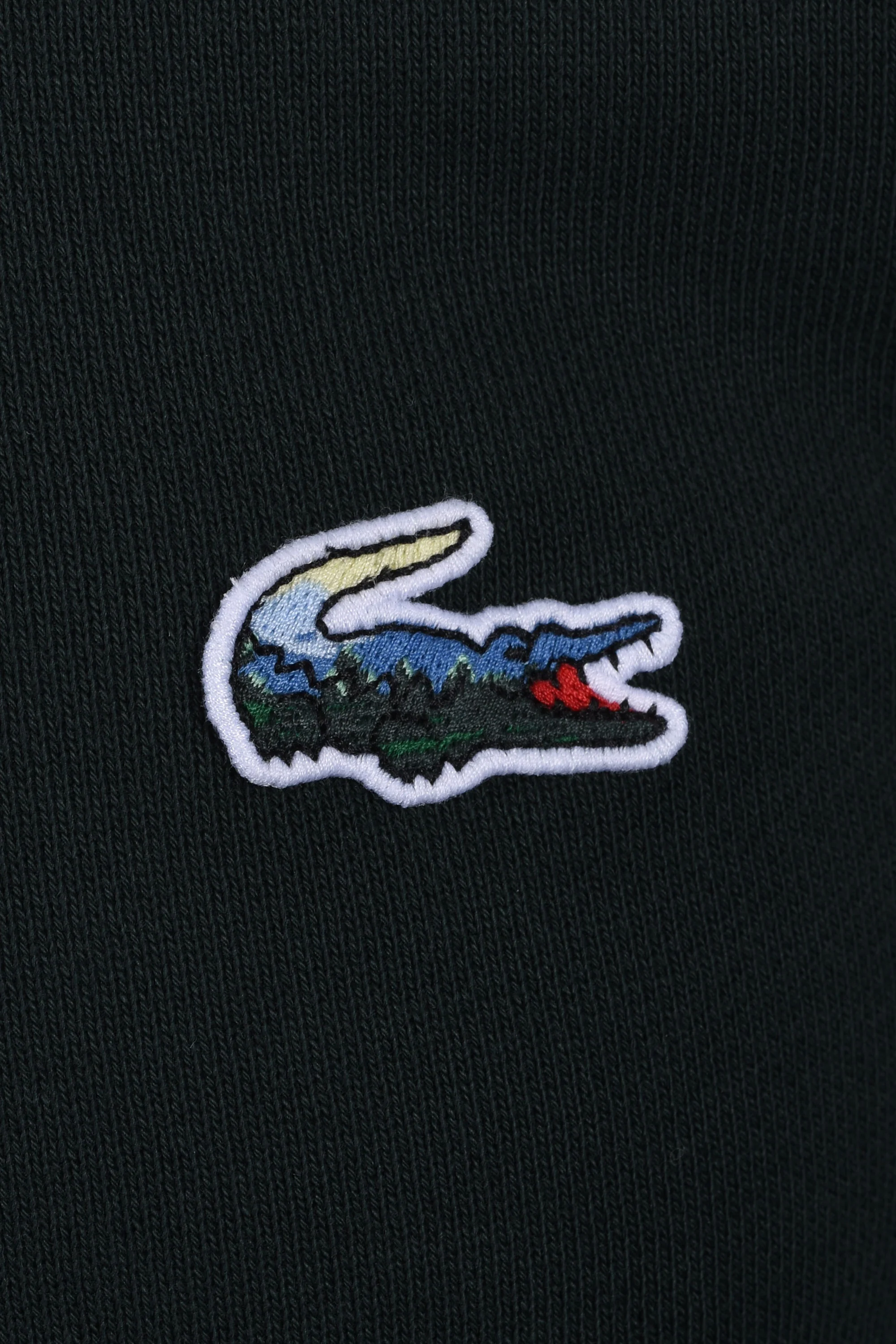 Lacoste Painted Croc Sweatshirt Dark Green - Image 3