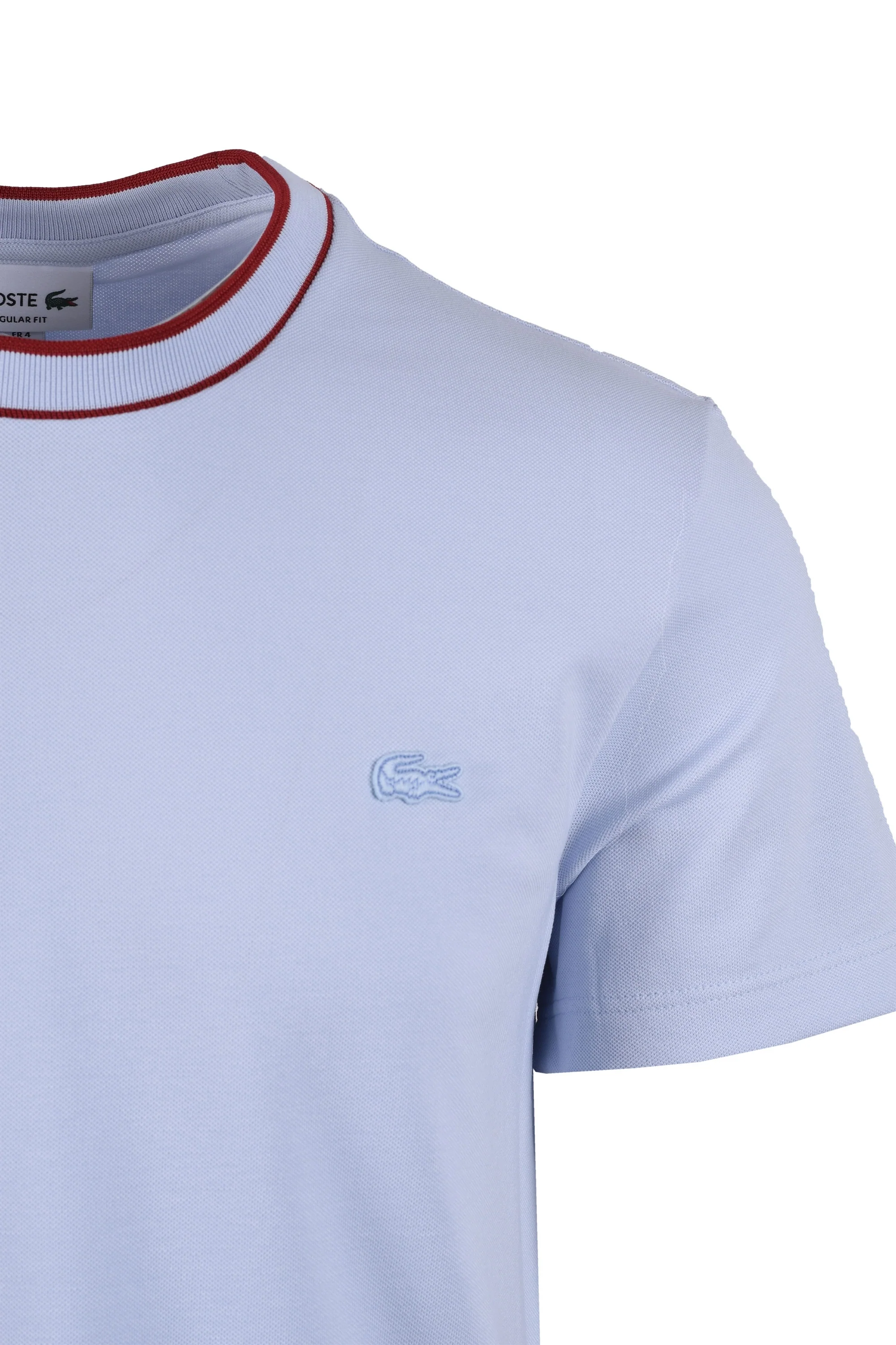 Lacoste Pique Tee Light Blue - Image 3