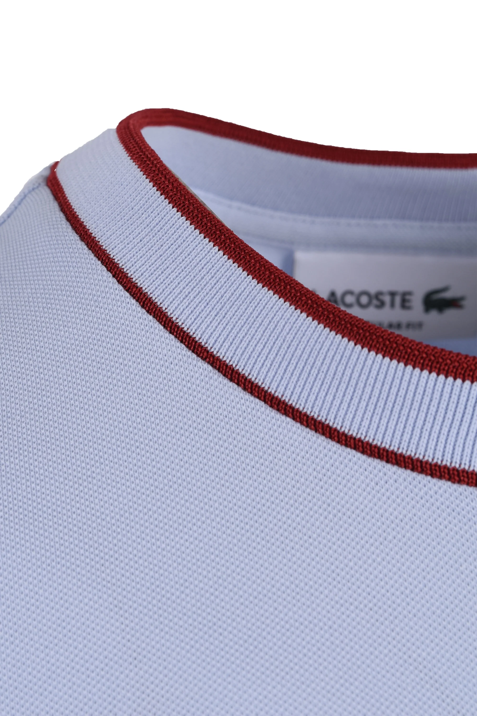 Lacoste Pique Tee Light Blue - Image 4