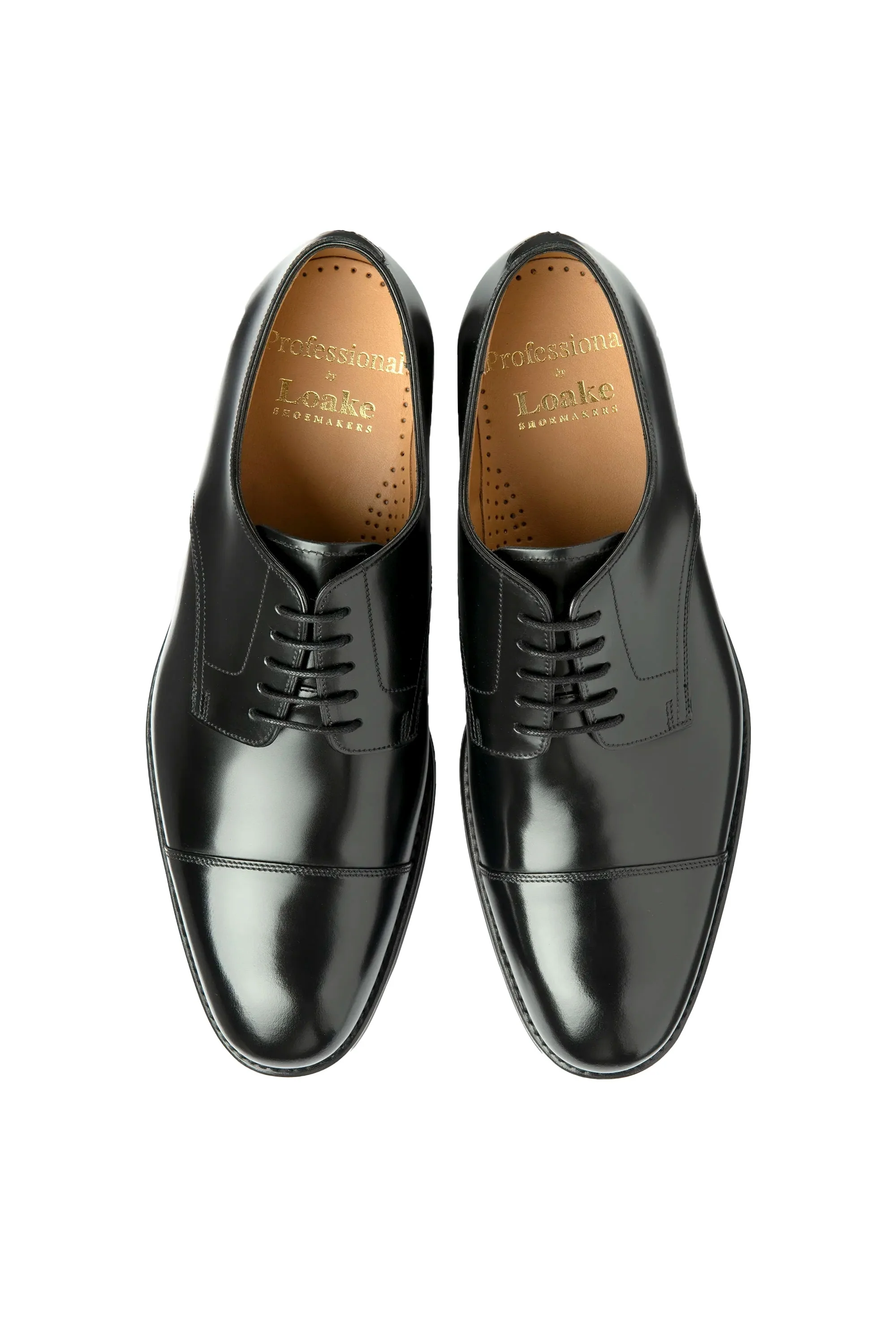 Loake 305 Oxford Shoe Black - Image 3