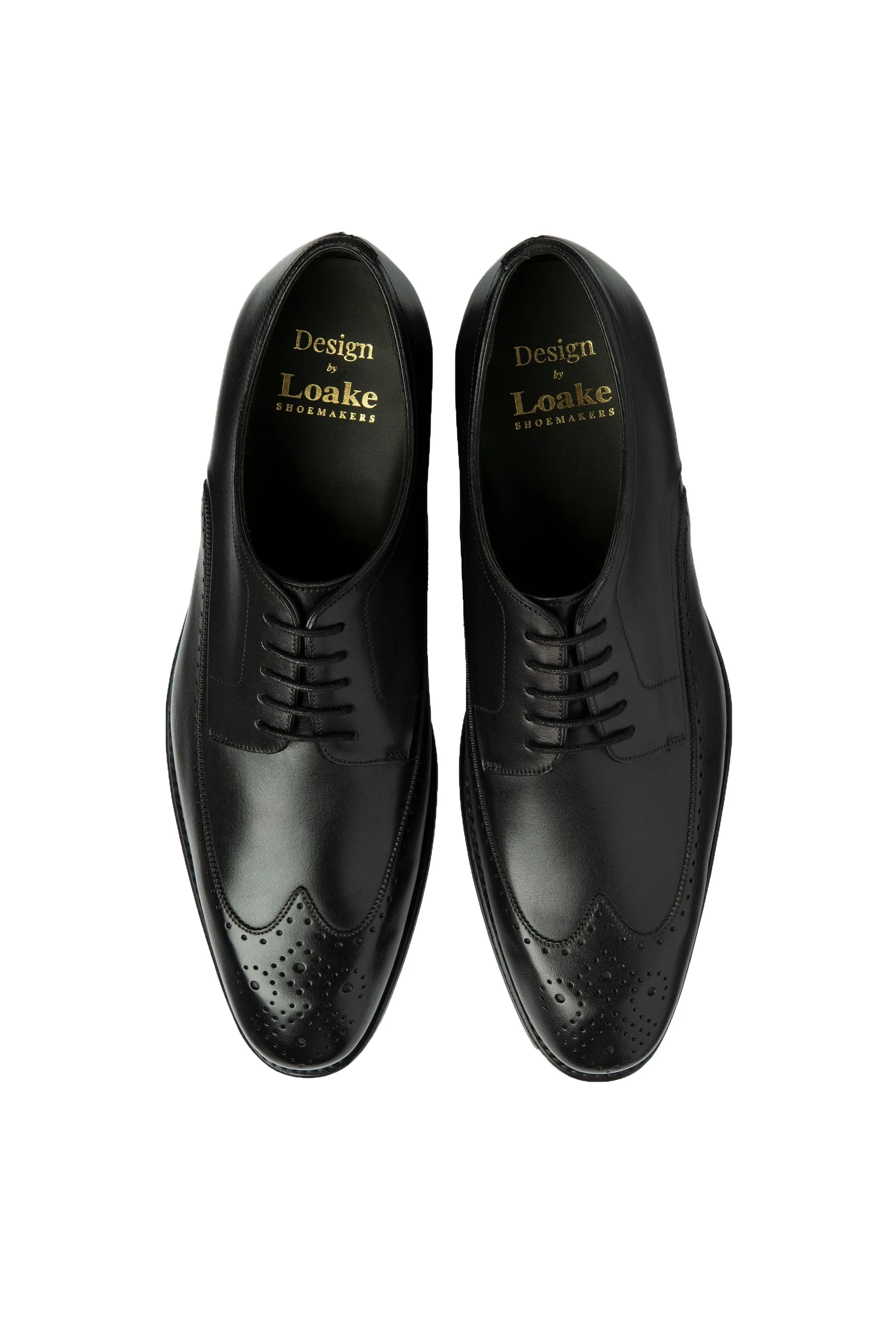 Loake Bale Derby Punched Brogue Black - Image 3