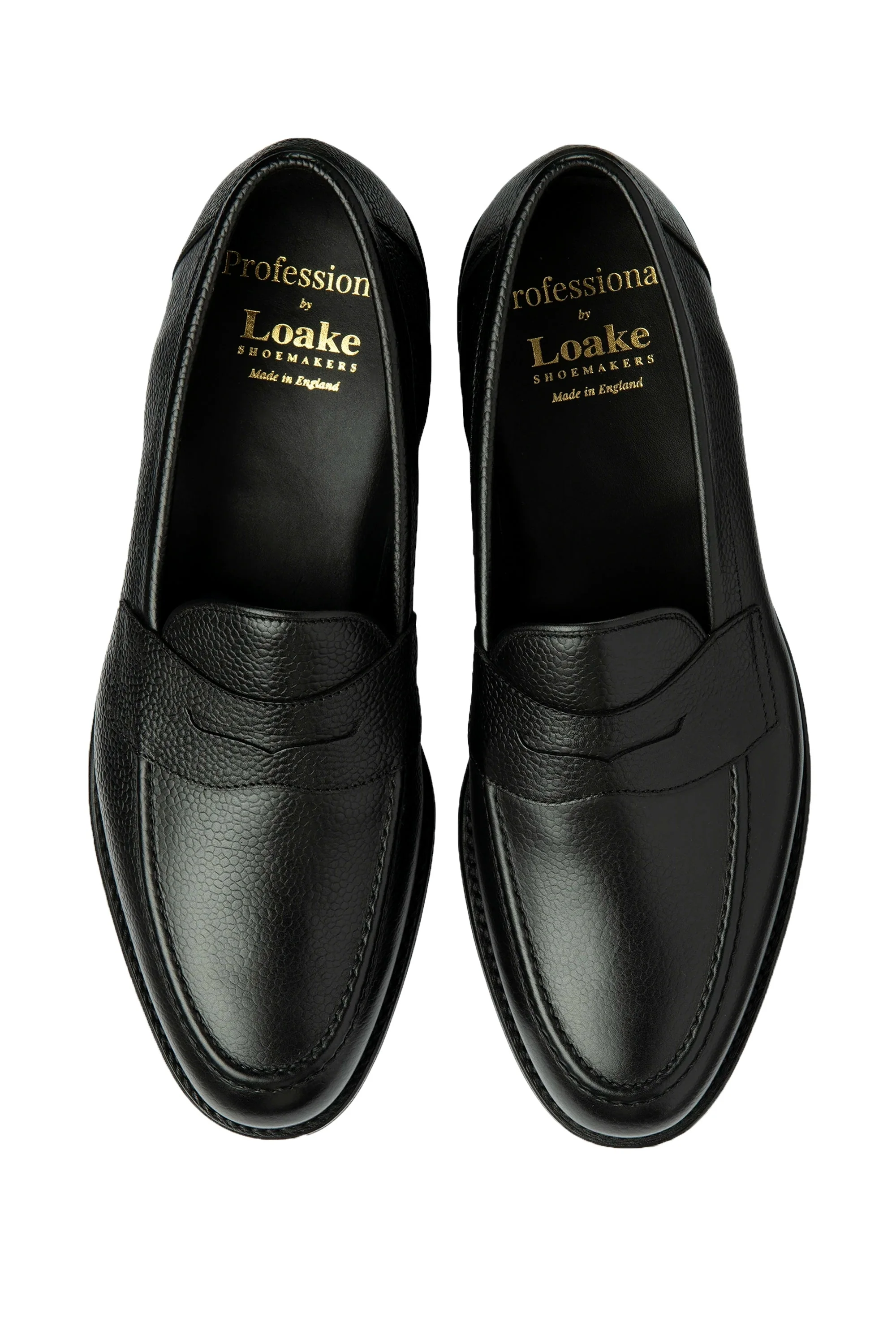 Loake Imperial Black Saddle Loafer Black - Image 3