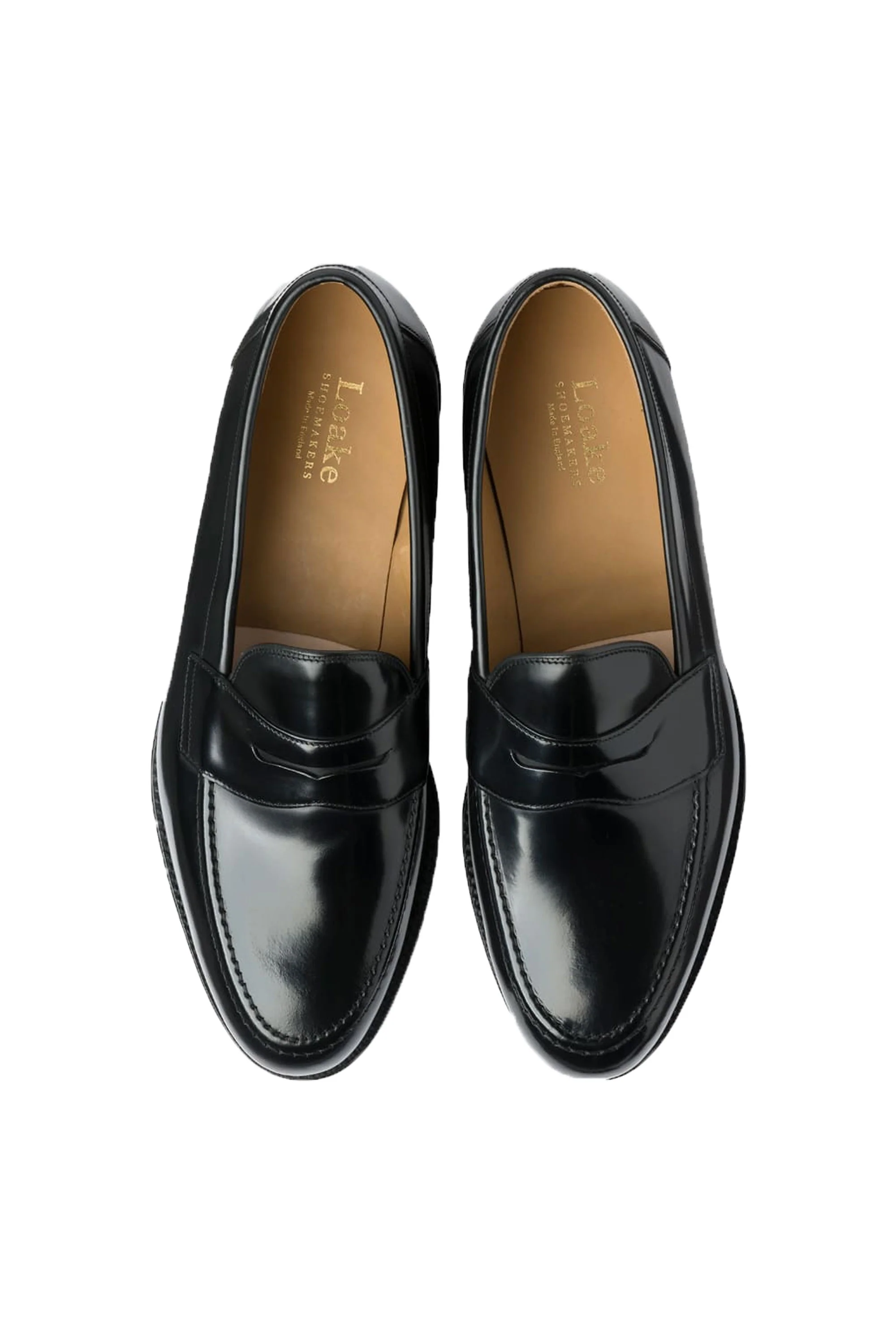 Loake Imperial Polished Penny Loafer Black - Image 3