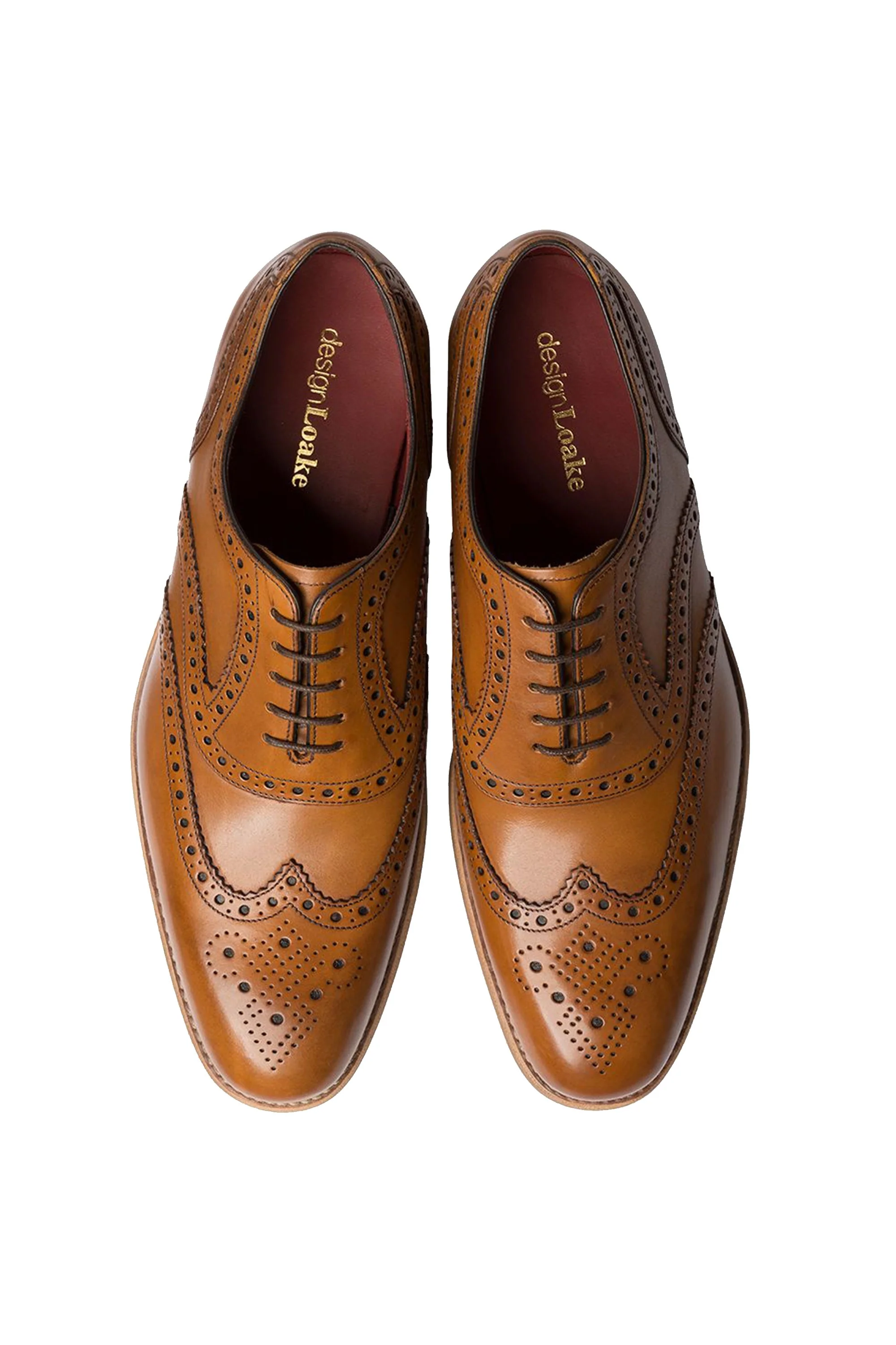 Loake Kerridge Brogue Shoe Tan - Image 3