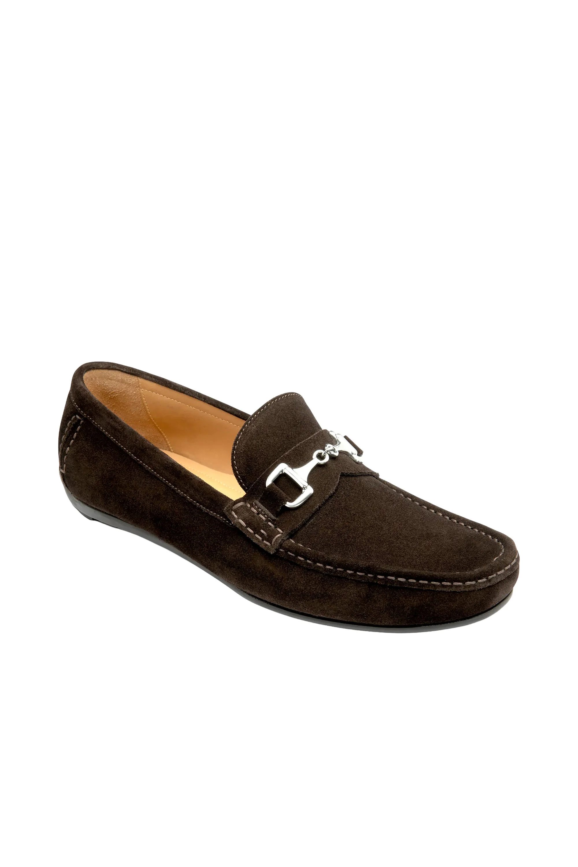 LOAKE HAWTHORN DRIVER SHOE DARK BROWN SUEDE - Image 2
