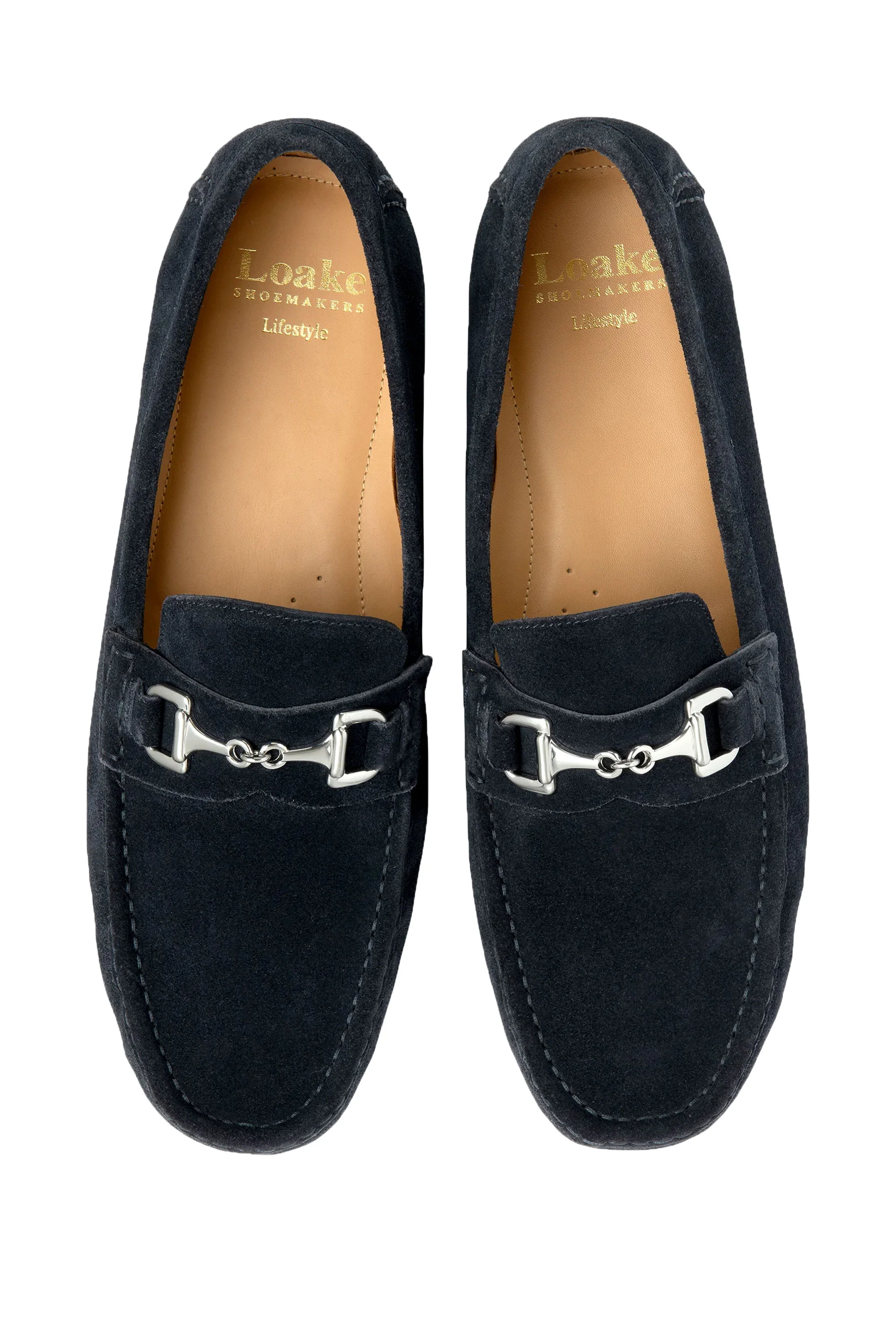 LOAKE HAWTHORN DRIVER SHOE NAVY SUEDE - Image 3