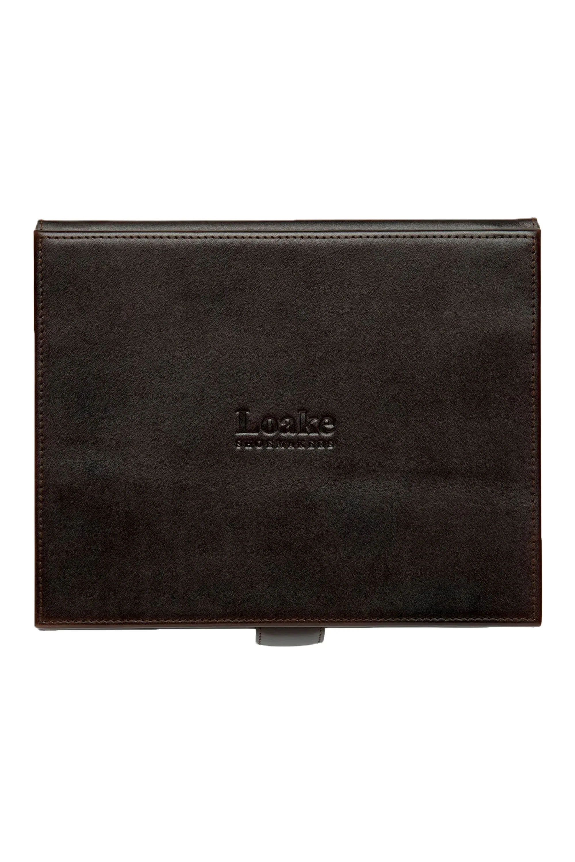 Loake Small Leather Luxury Valet Box Brown - Image 2