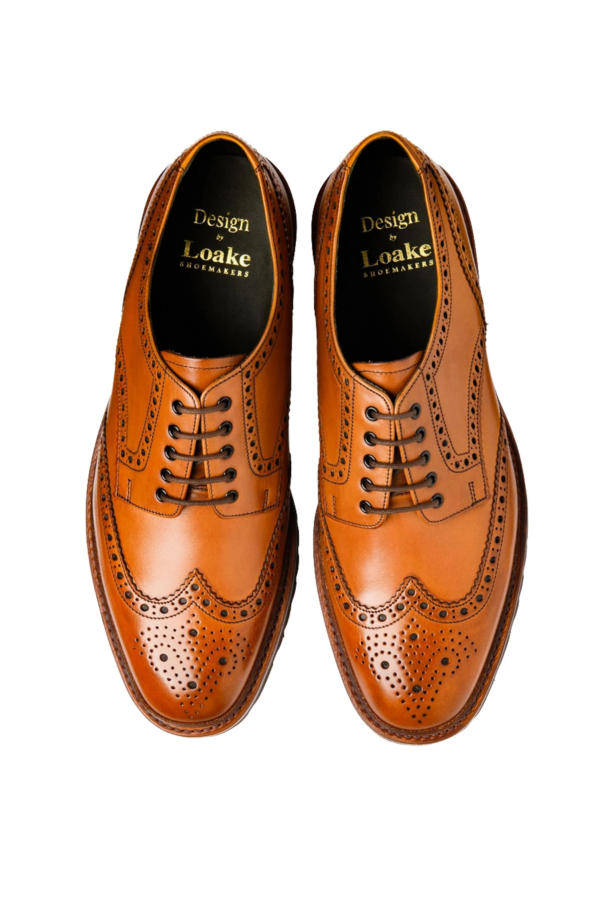 Loake Perseus Hand Painted Brogue Tan - Image 3