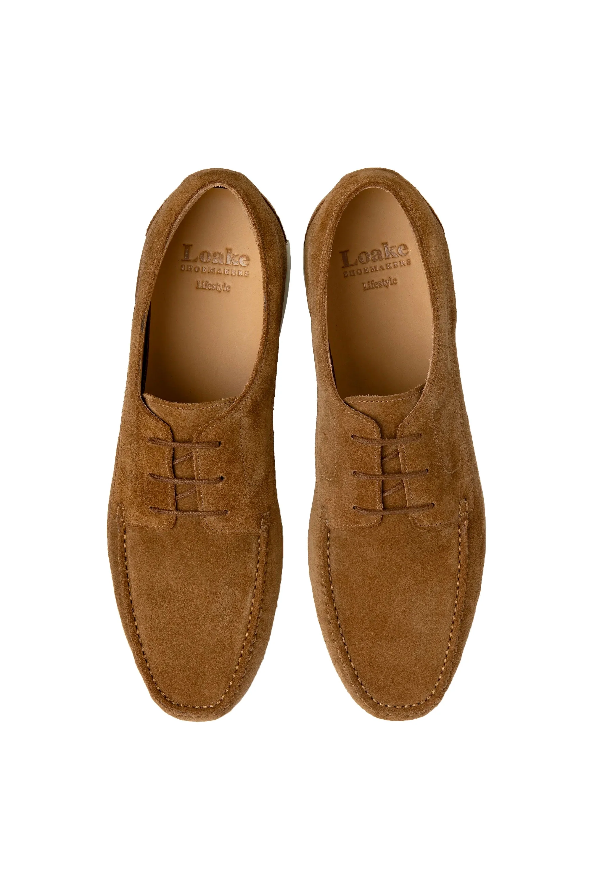 Loake Sardinia Casual Shoe Chestnut Suede - Image 3