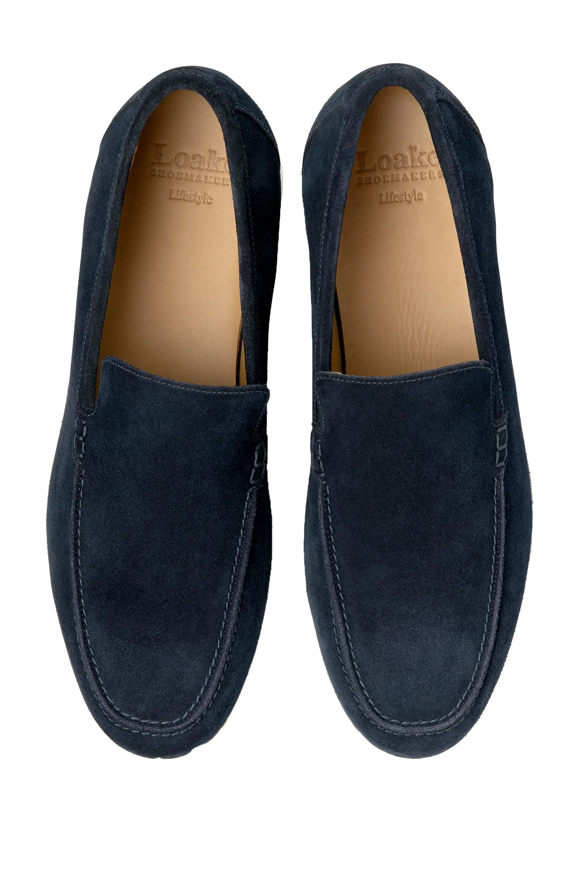 LOAKE TUSCANY SUEDE CASUAL SHOE NAVY SUEDE - Image 3