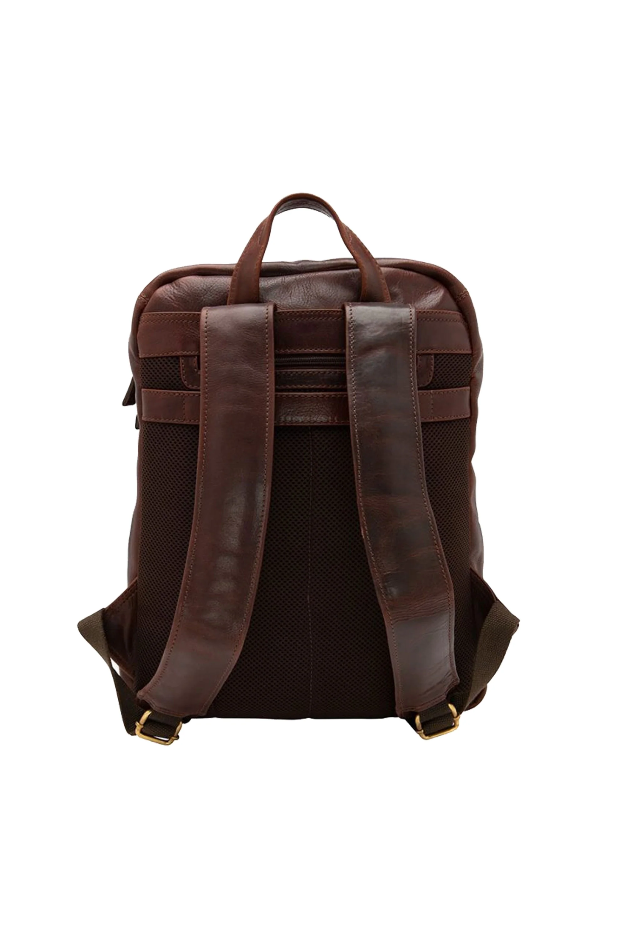 Loake Waterloo Leather Rucksack Brown - Image 3