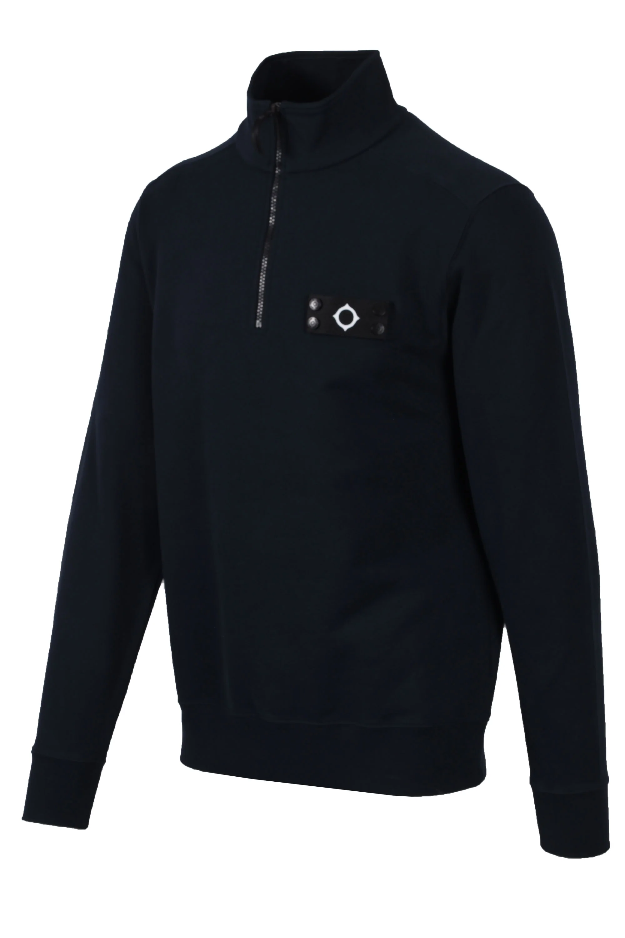 Ma.Strum Half Zip Sweatshirt Ink Navy - Image 2