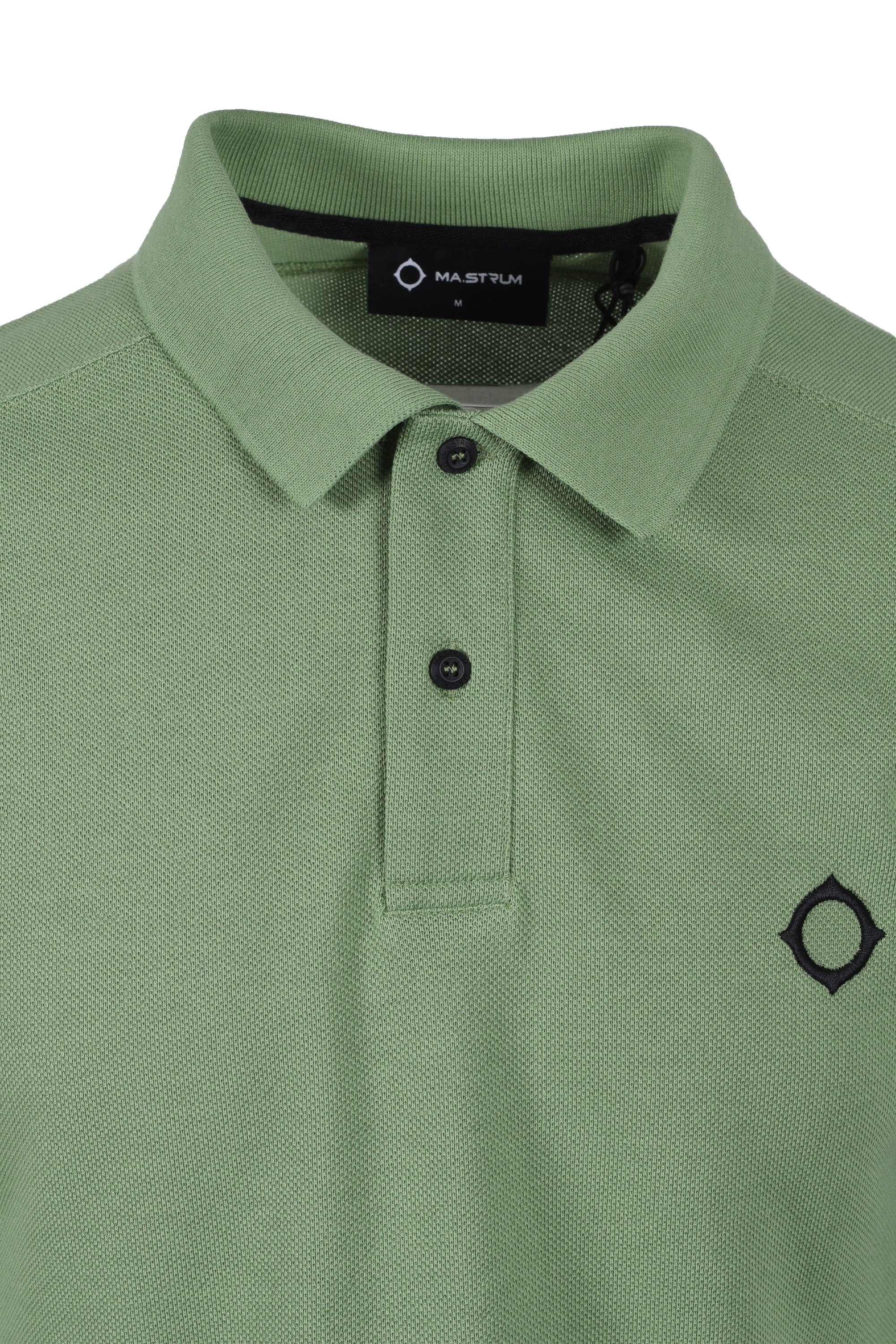 Ma.Strum SS Pique Polo Shirt Sage - Image 2