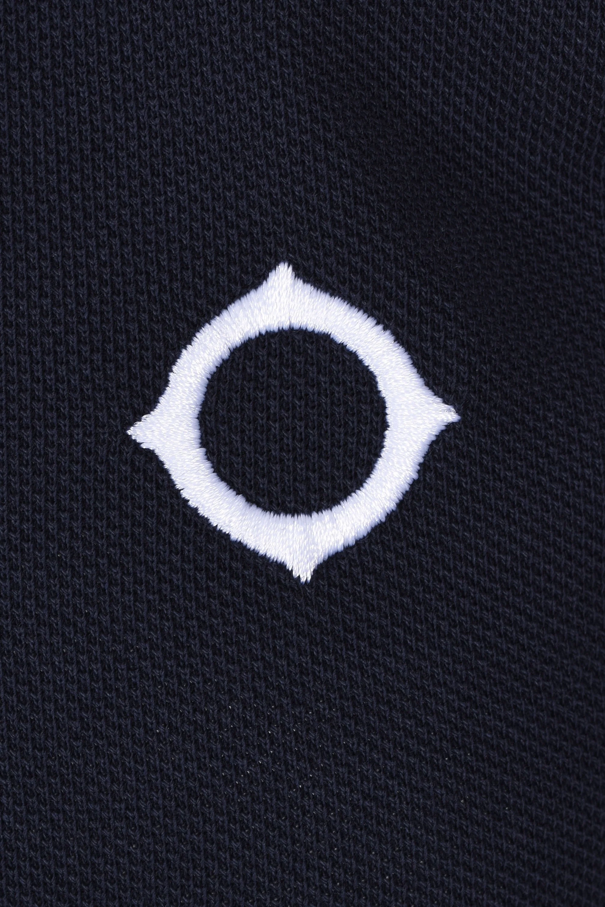 Ma.strum Block Tipped Polo Shirt Ink Navy - Image 3