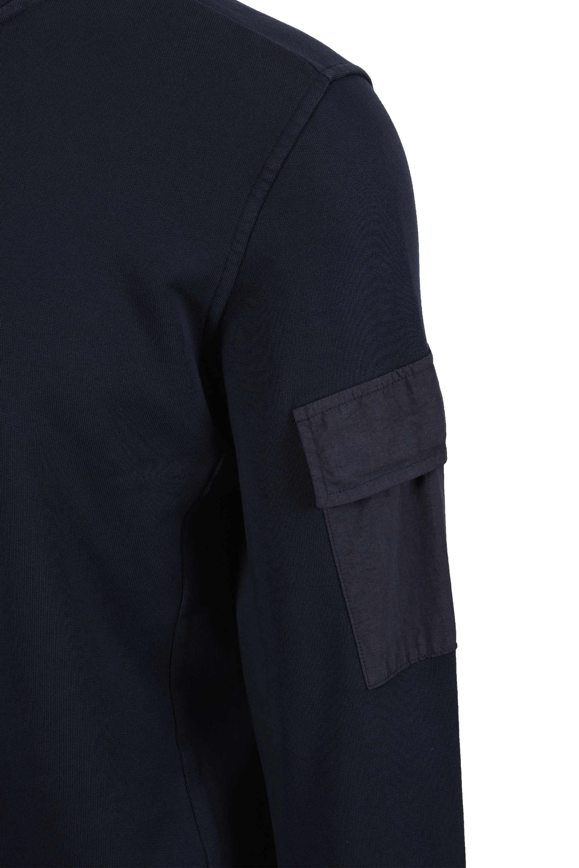 Ma.strum Half Zip Logo Sweat Ink Navy - Image 4