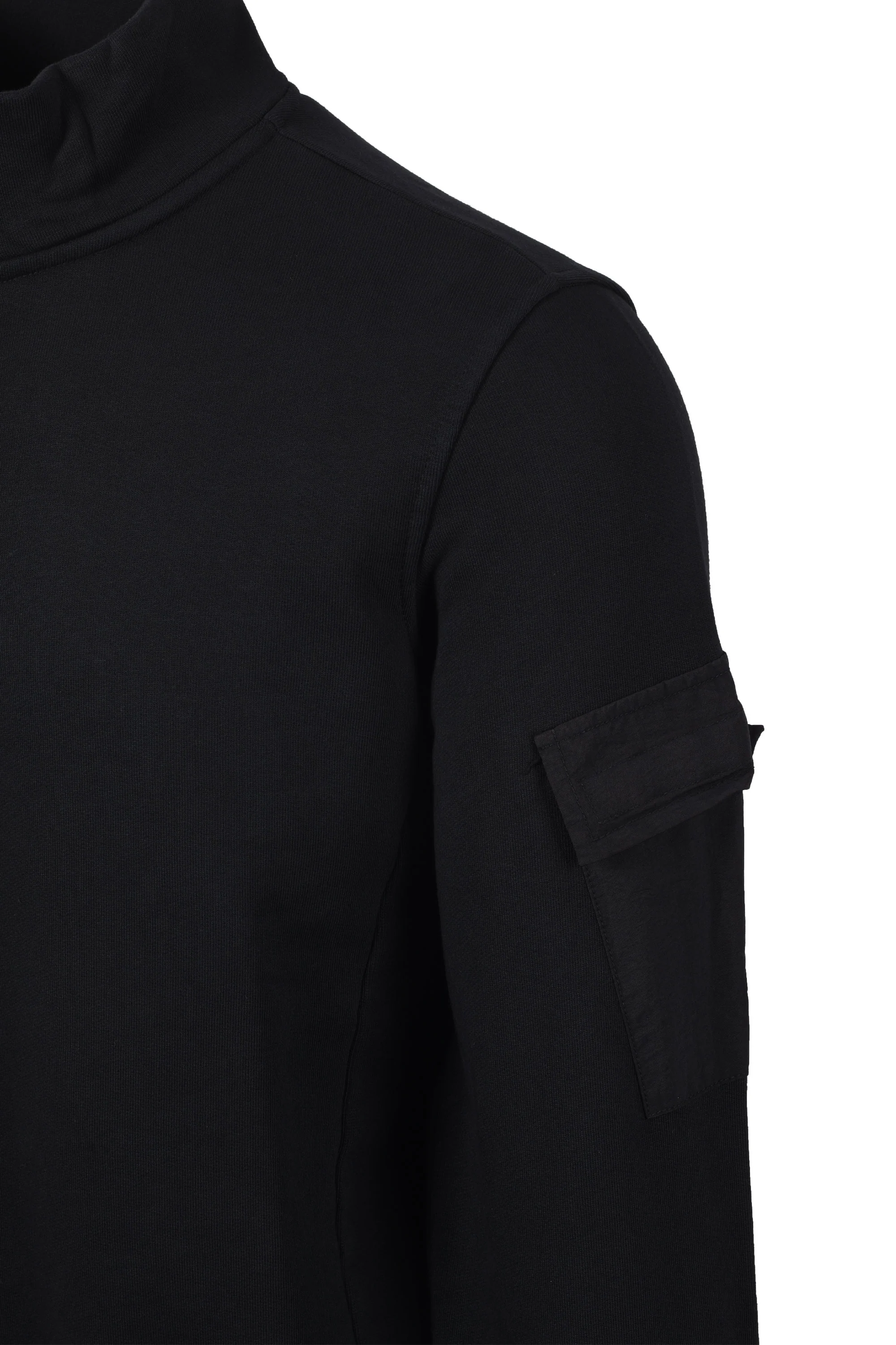 Ma.strum Half Zip Logo Sweat Jet Black - Image 2